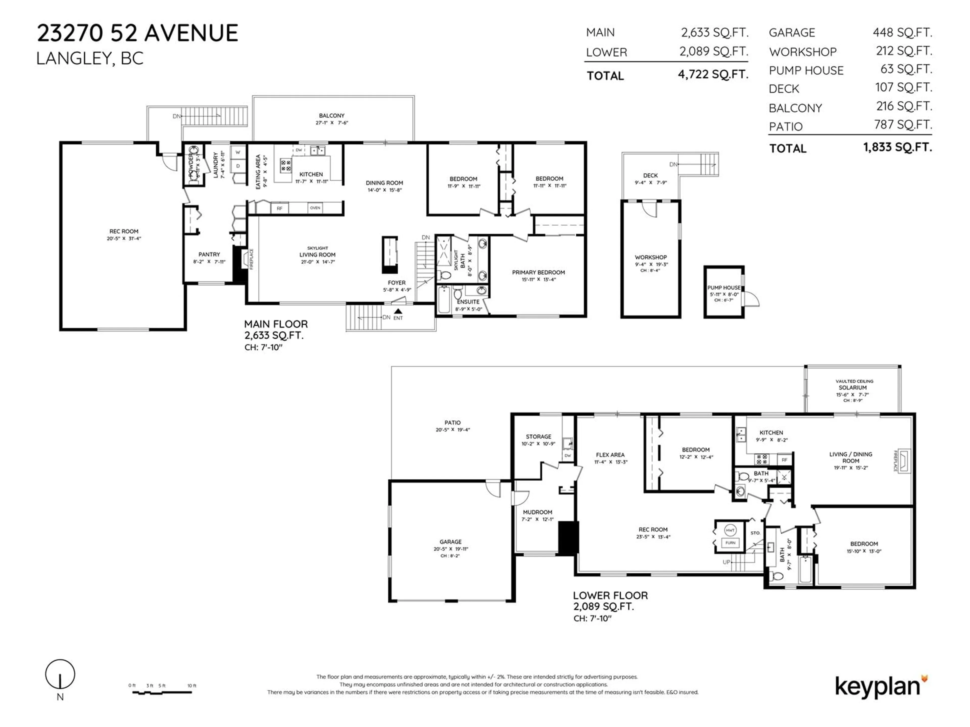 Floor plan for 23270 52 AVENUE, Langley British Columbia V2Z2P8