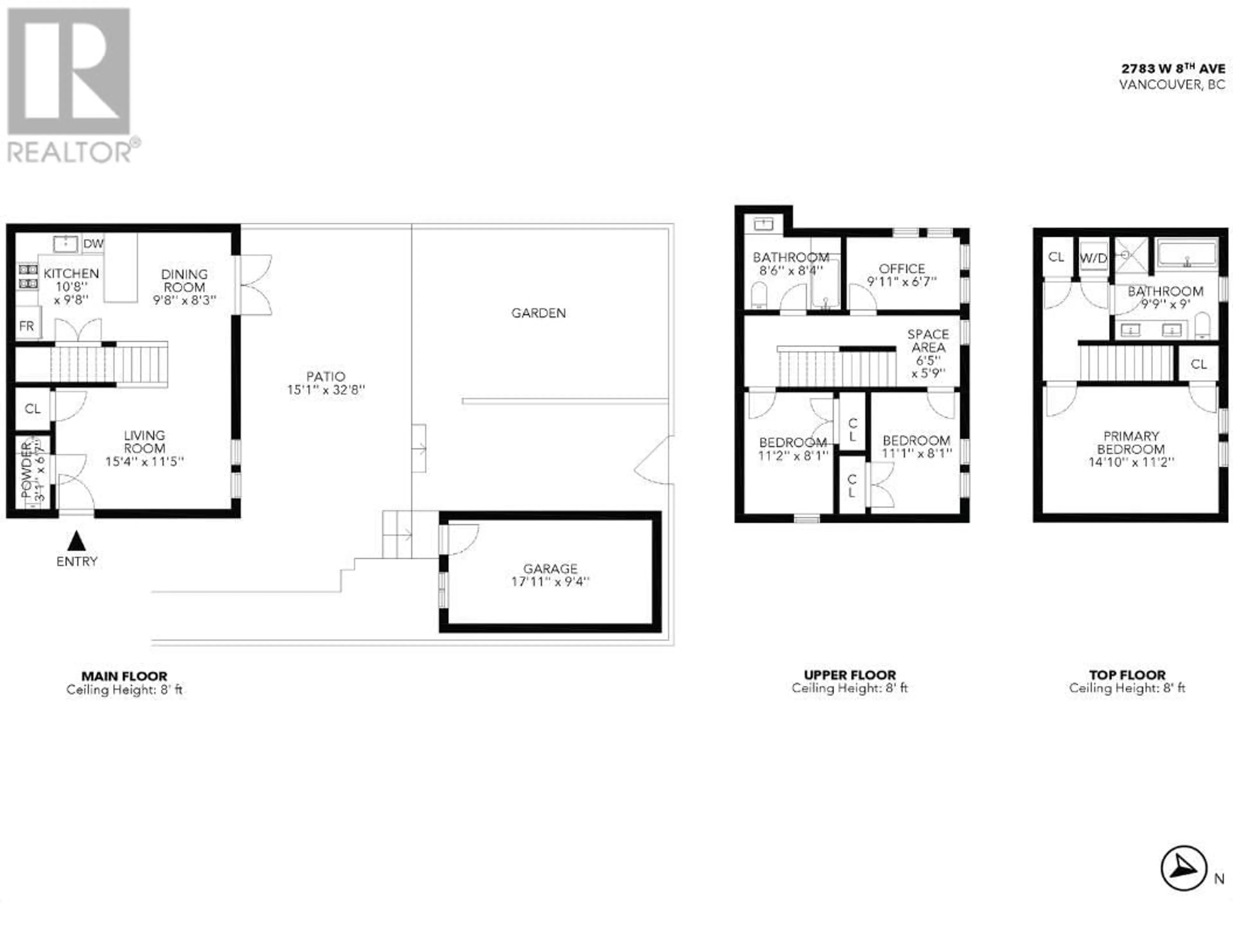 Floor plan for 2783 W 8TH AVENUE, Vancouver British Columbia V6K2B7