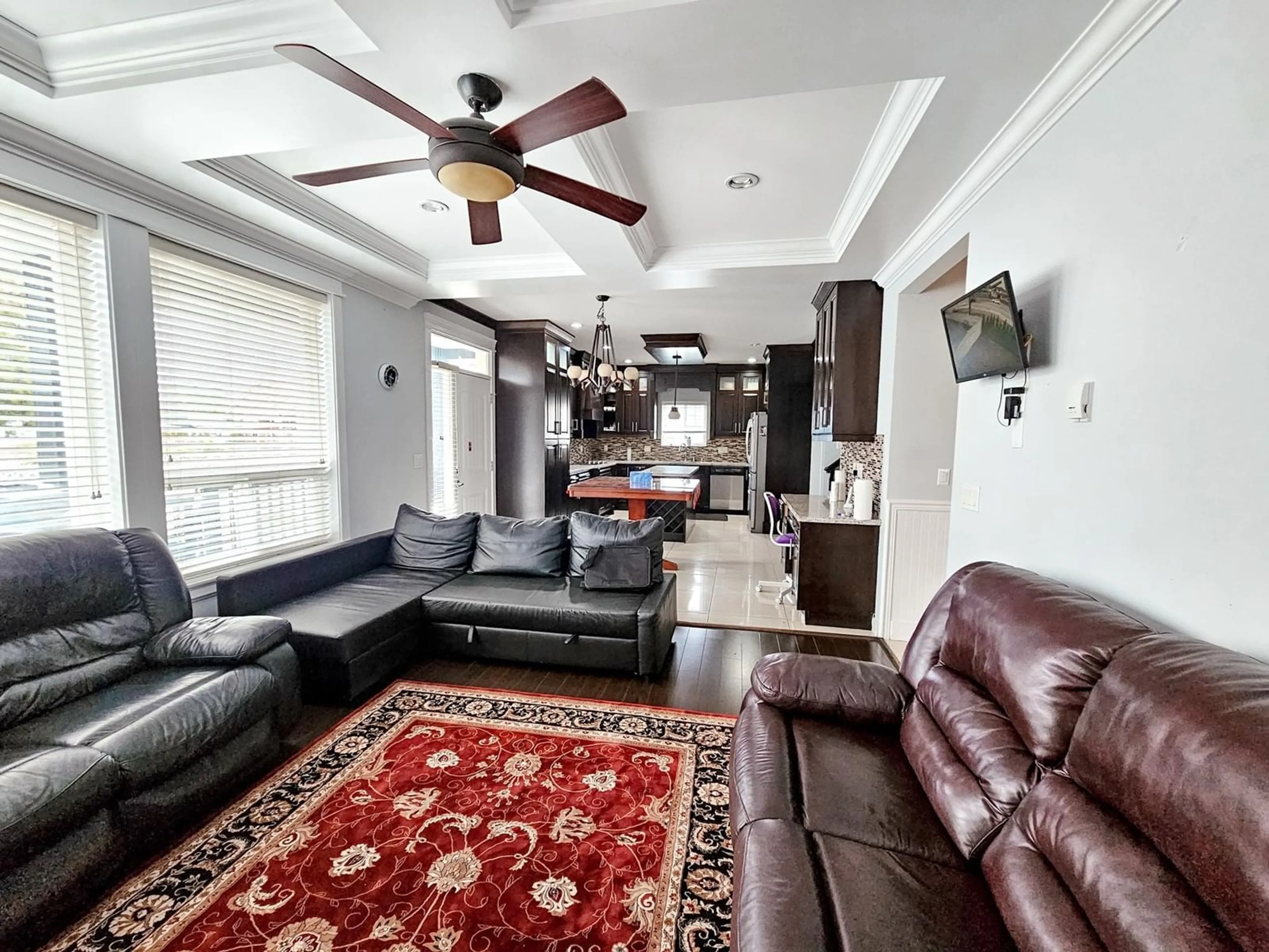 Living room, wood floors for 16785 58B AVENUE, Surrey British Columbia V3S2K3