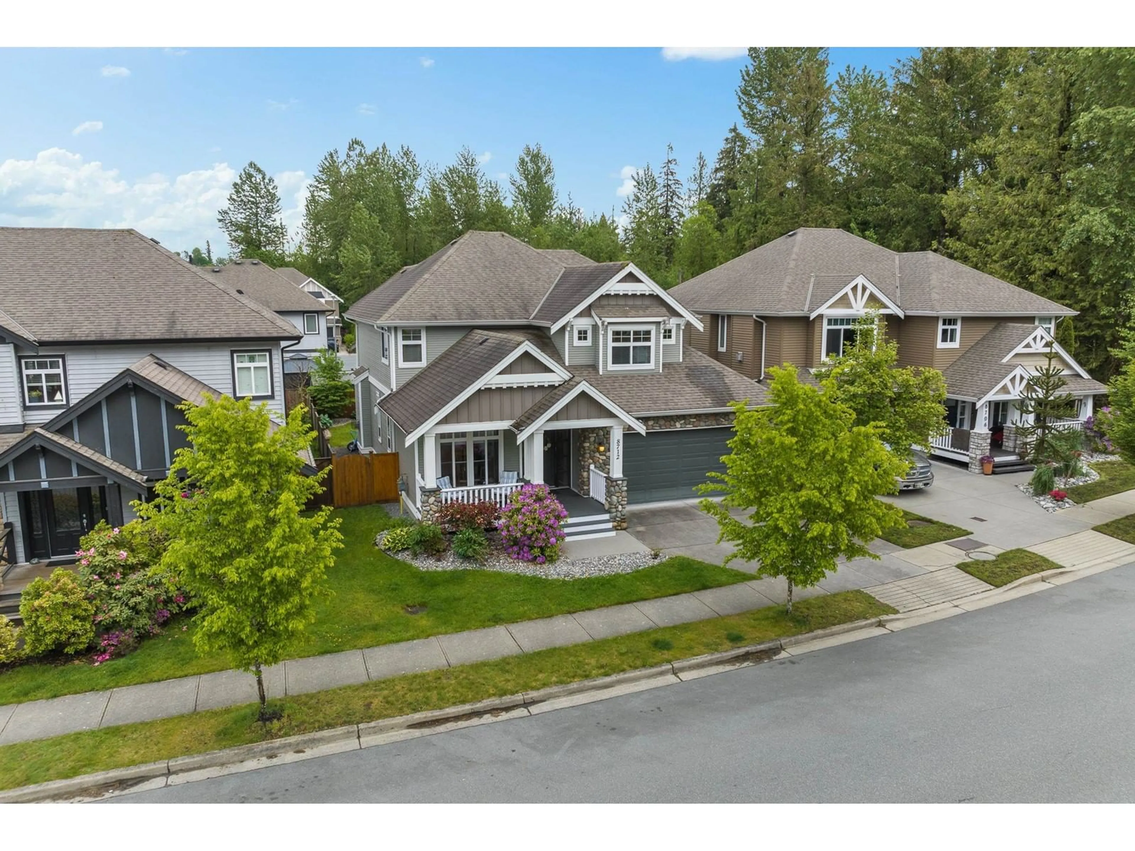 Frontside or backside of a home, the street view for 8712 NOTTMAN STREET, Mission British Columbia V2V0C1