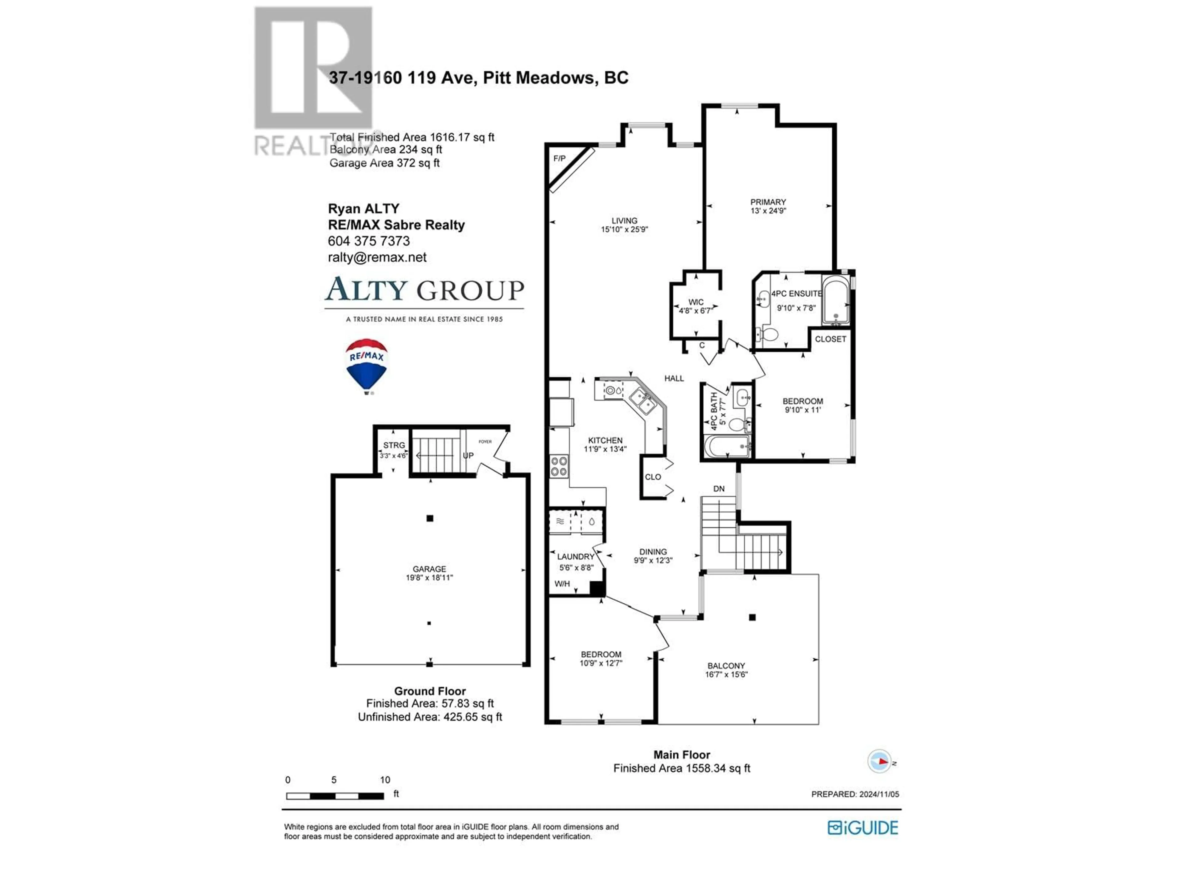 Floor plan for 37 19160 119 AVENUE, Pitt Meadows British Columbia V3Y2L7