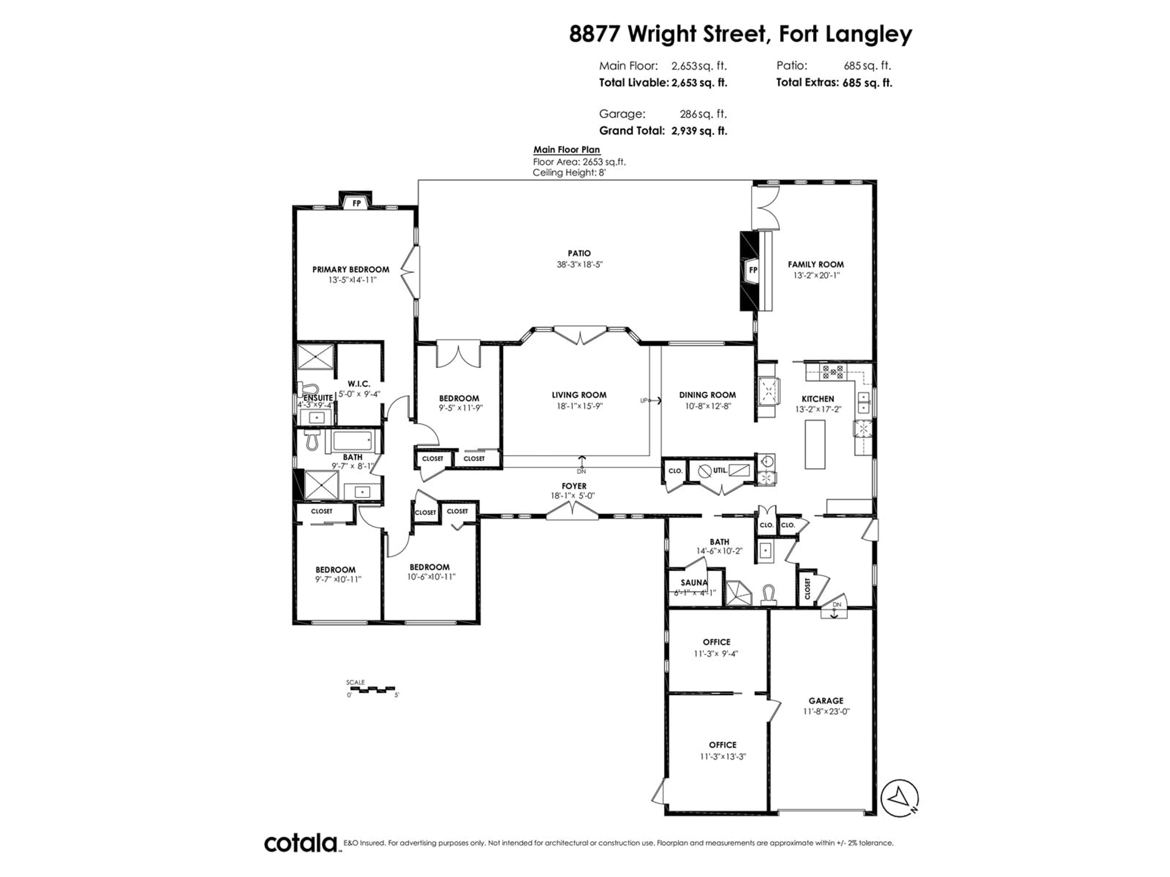 Floor plan for 8877 WRIGHT STREET, Langley British Columbia V1M3T1