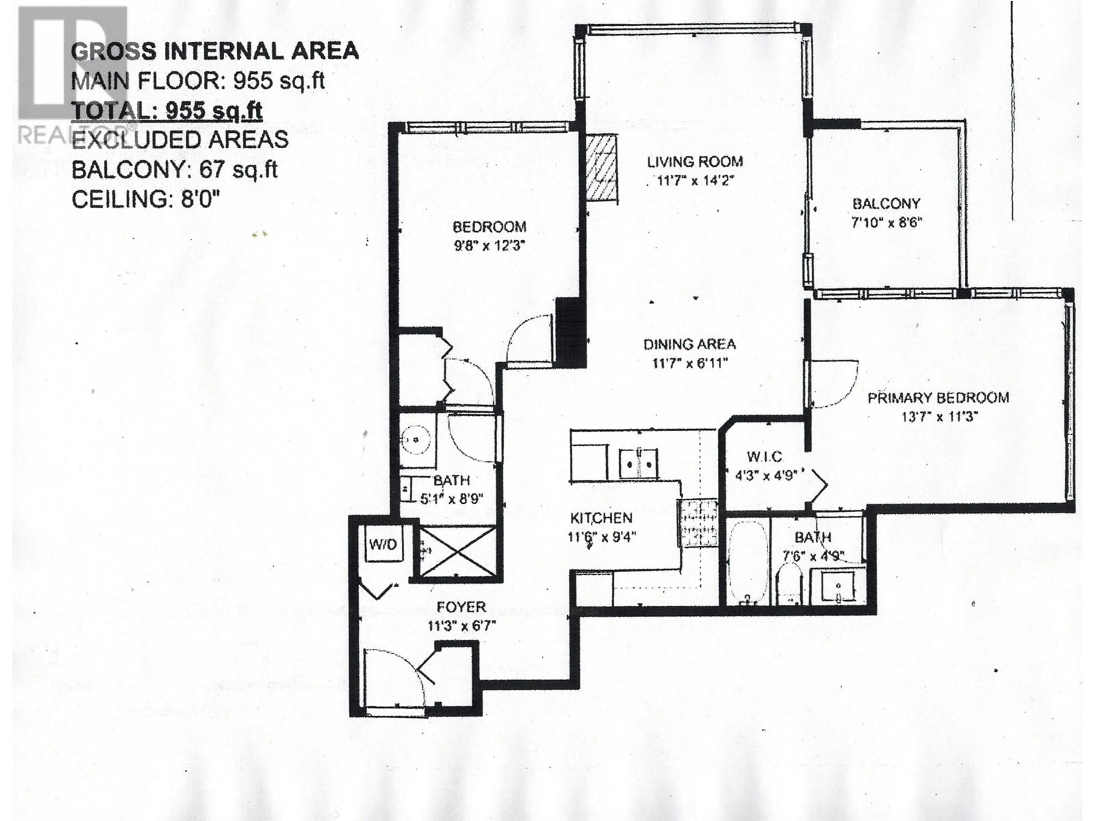 Floor plan for 908 9868 CAMERON STREET, Burnaby British Columbia V3J0A5