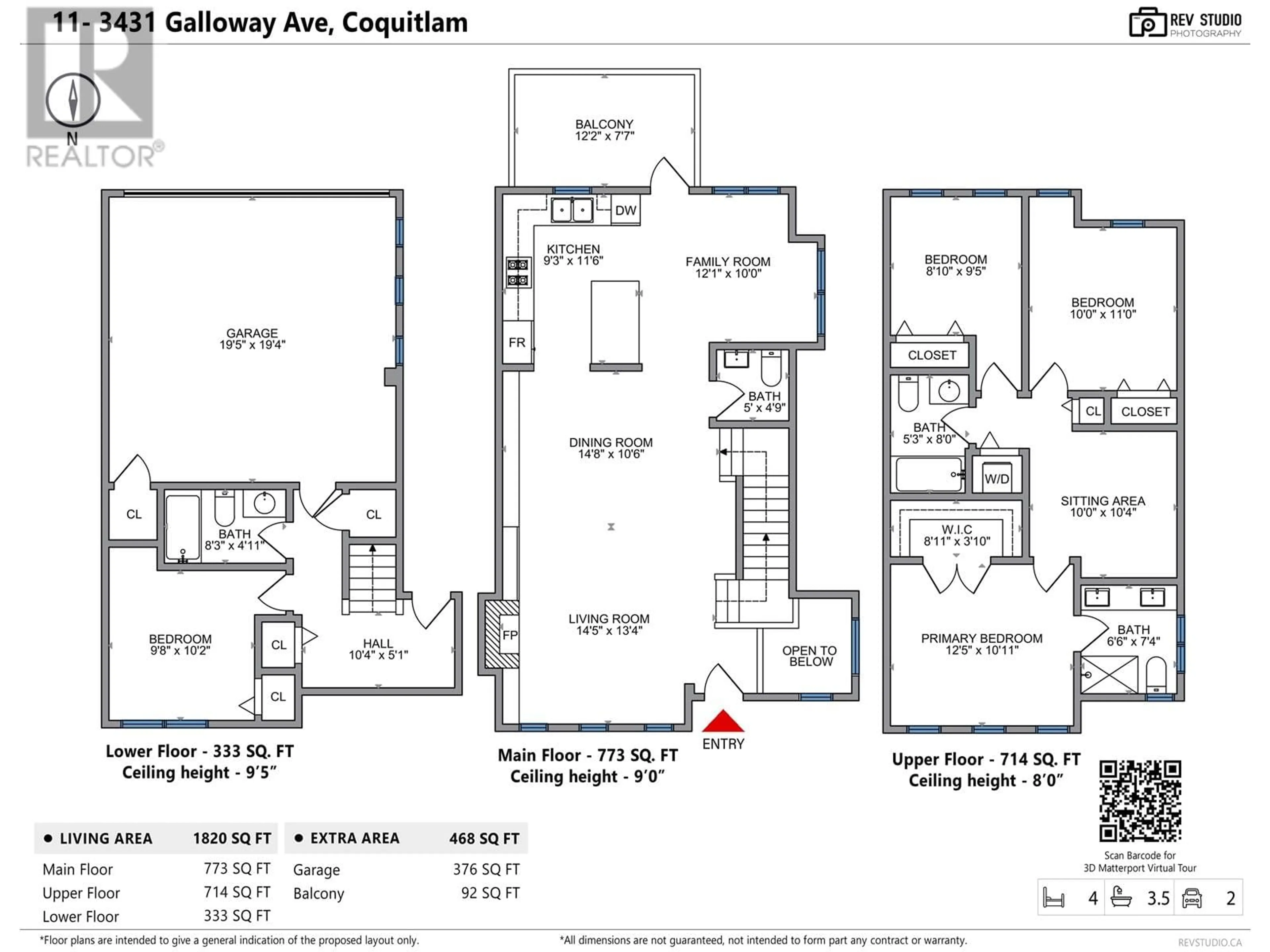 Floor plan for 11 3431 GALLOWAY AVENUE, Coquitlam British Columbia V3E0G8