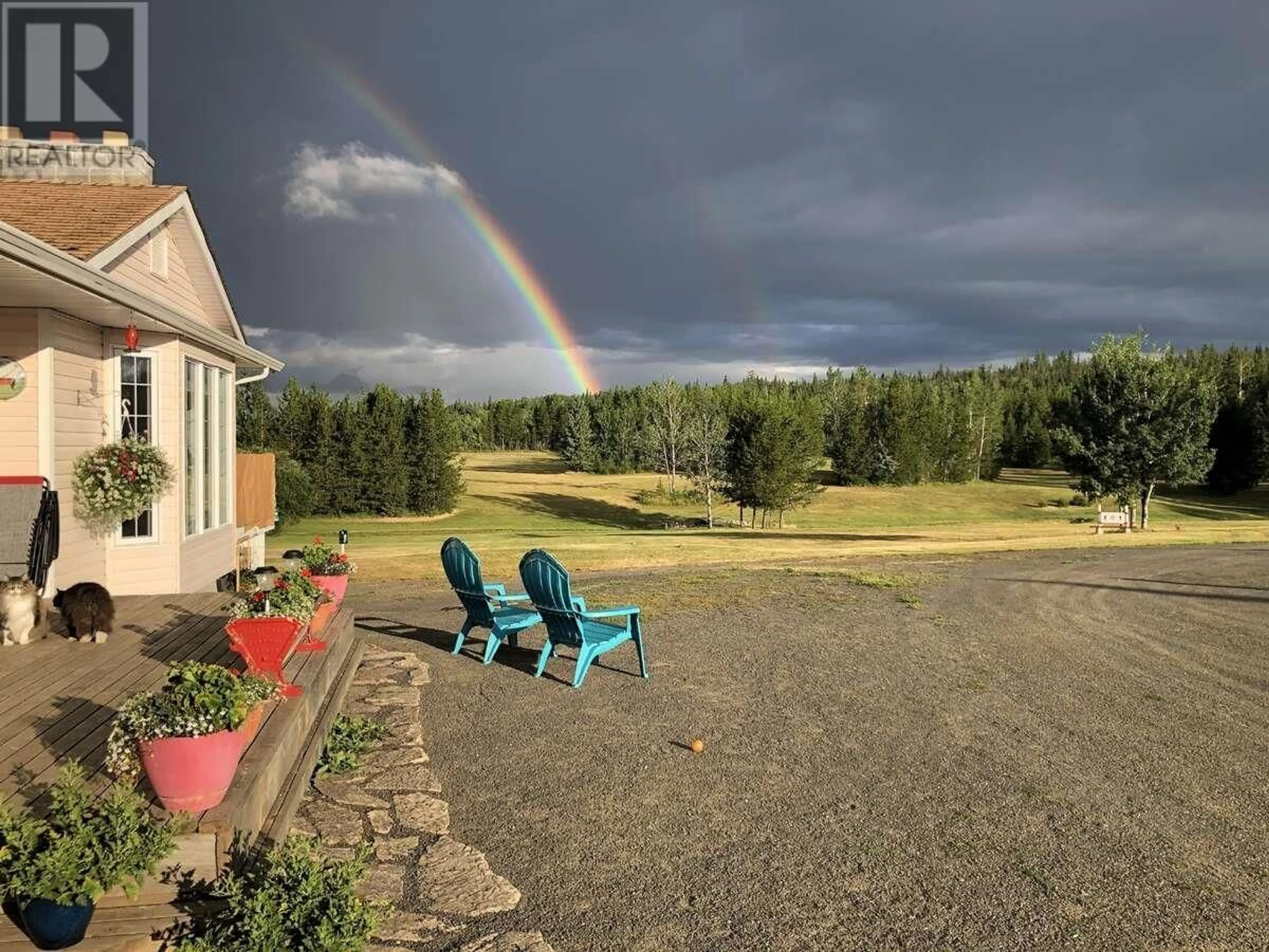 Patio, the fenced backyard for 5067 NAZKO ROAD, Bouchie Lake British Columbia V2J3H9