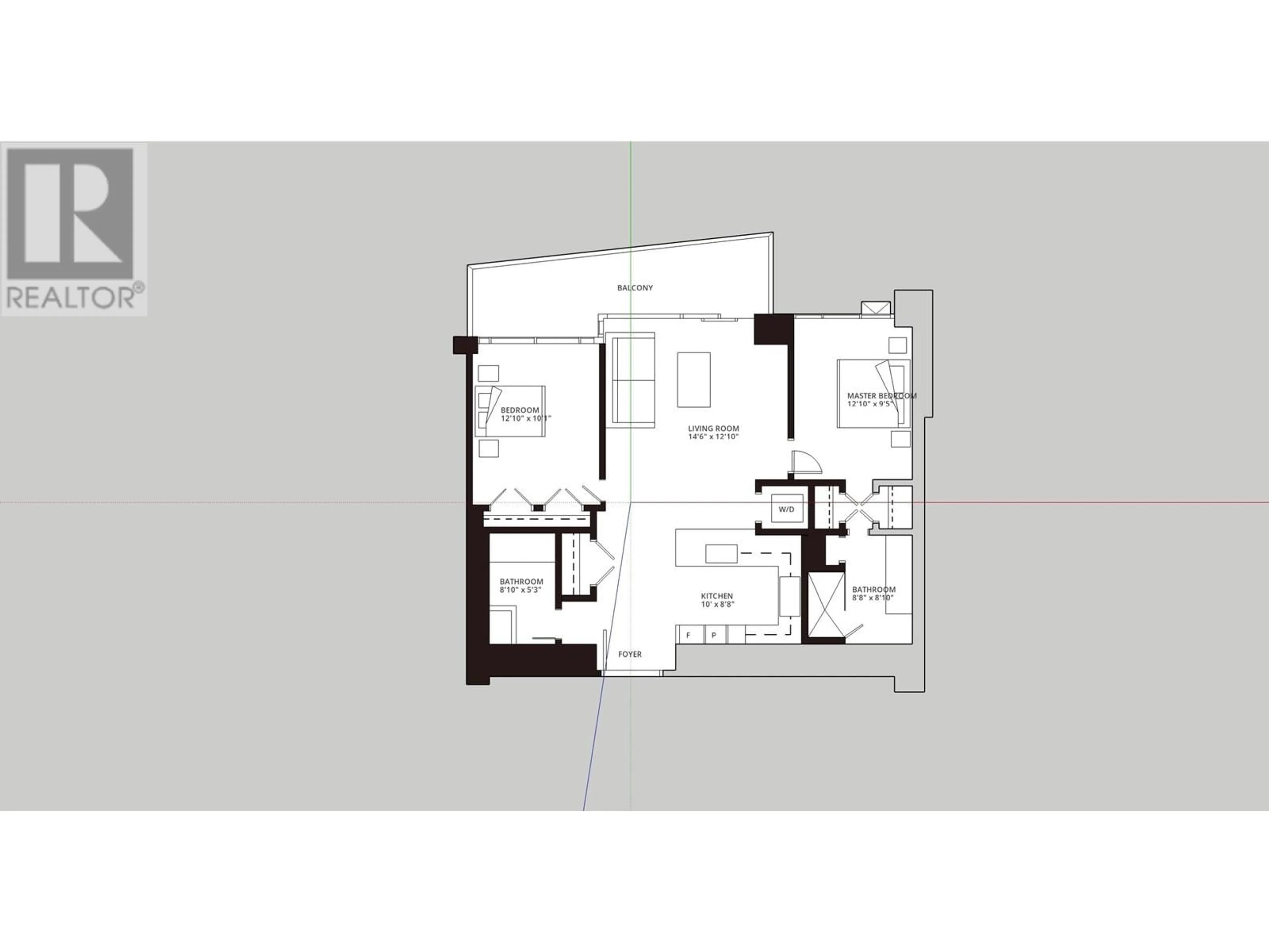 Floor plan for 1907 2085 SKYLINE COURT, Burnaby British Columbia V5C0M6