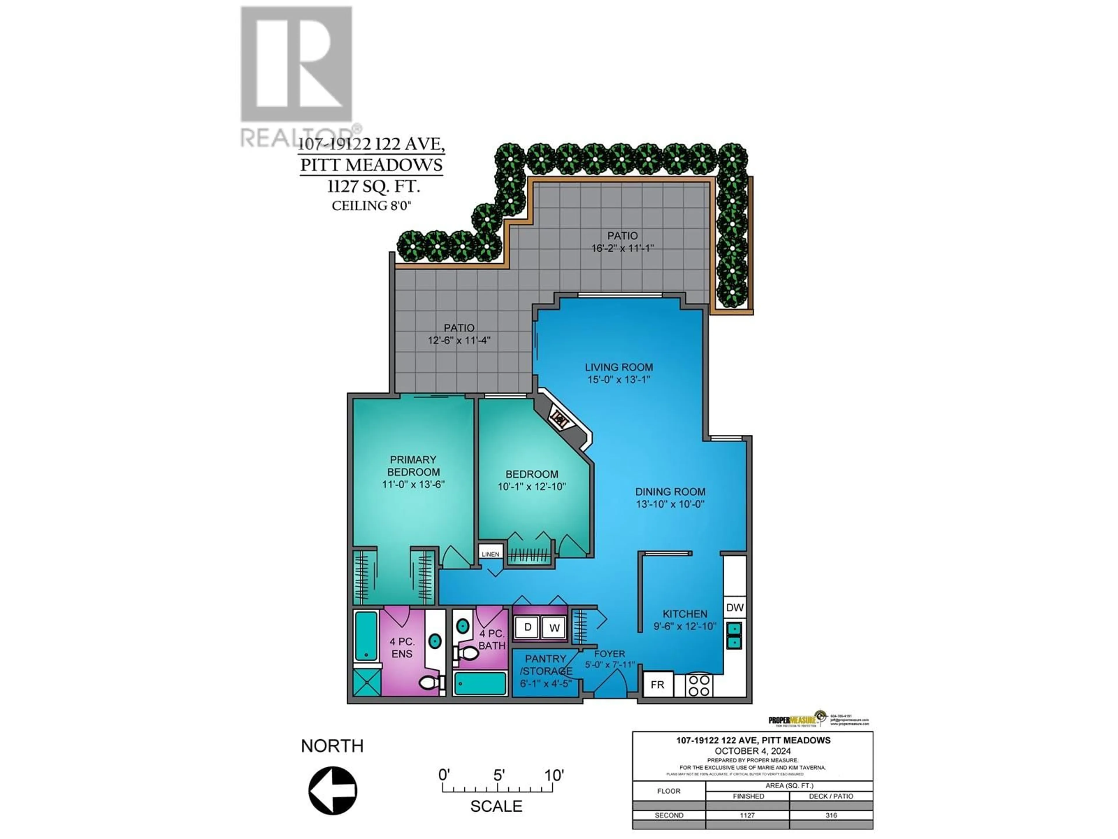 Floor plan for 107 19122 122 AVENUE, Pitt Meadows British Columbia V3Y2N7