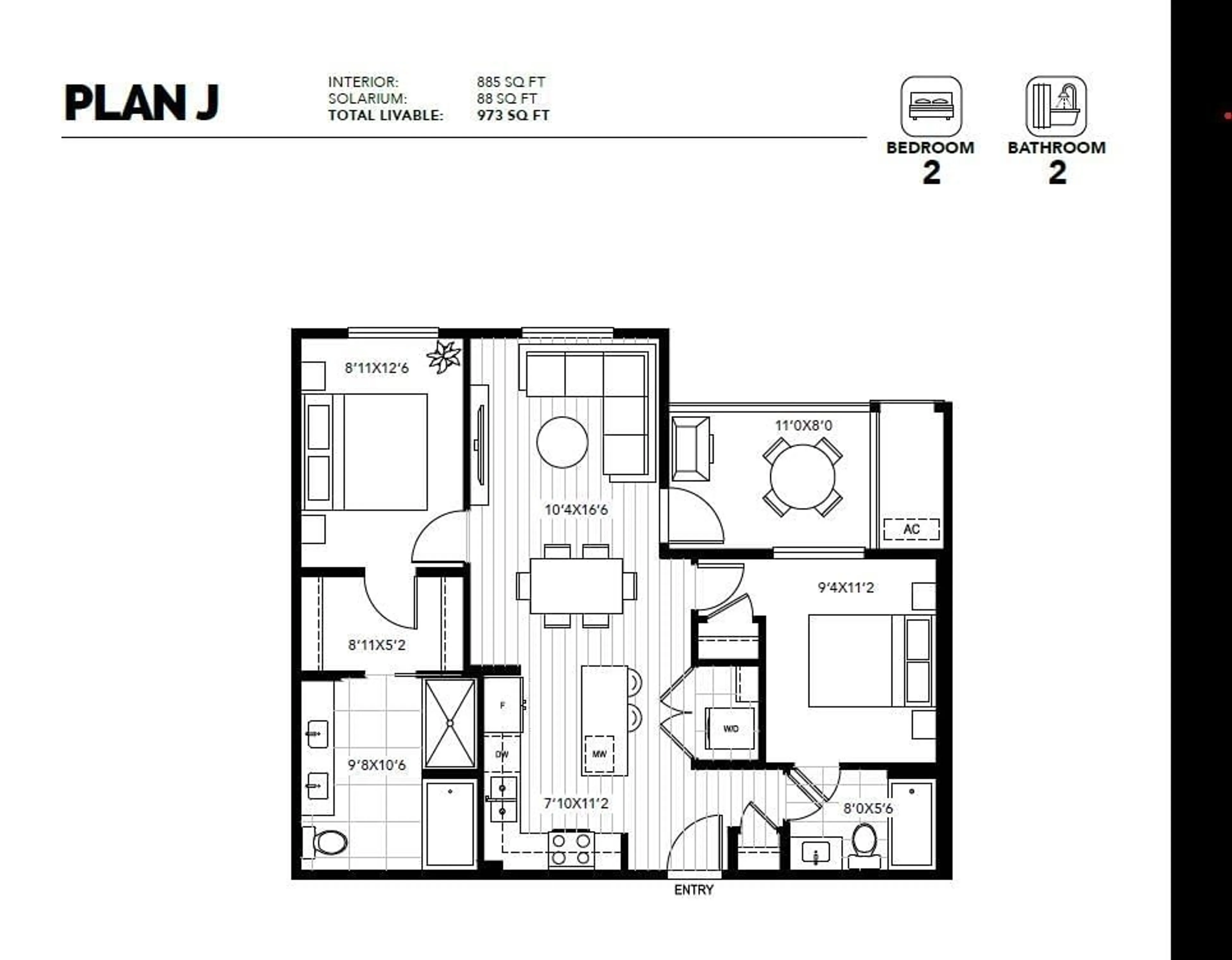 Floor plan for 610 19979 76 AVENUE, Langley British Columbia V2Y3J3