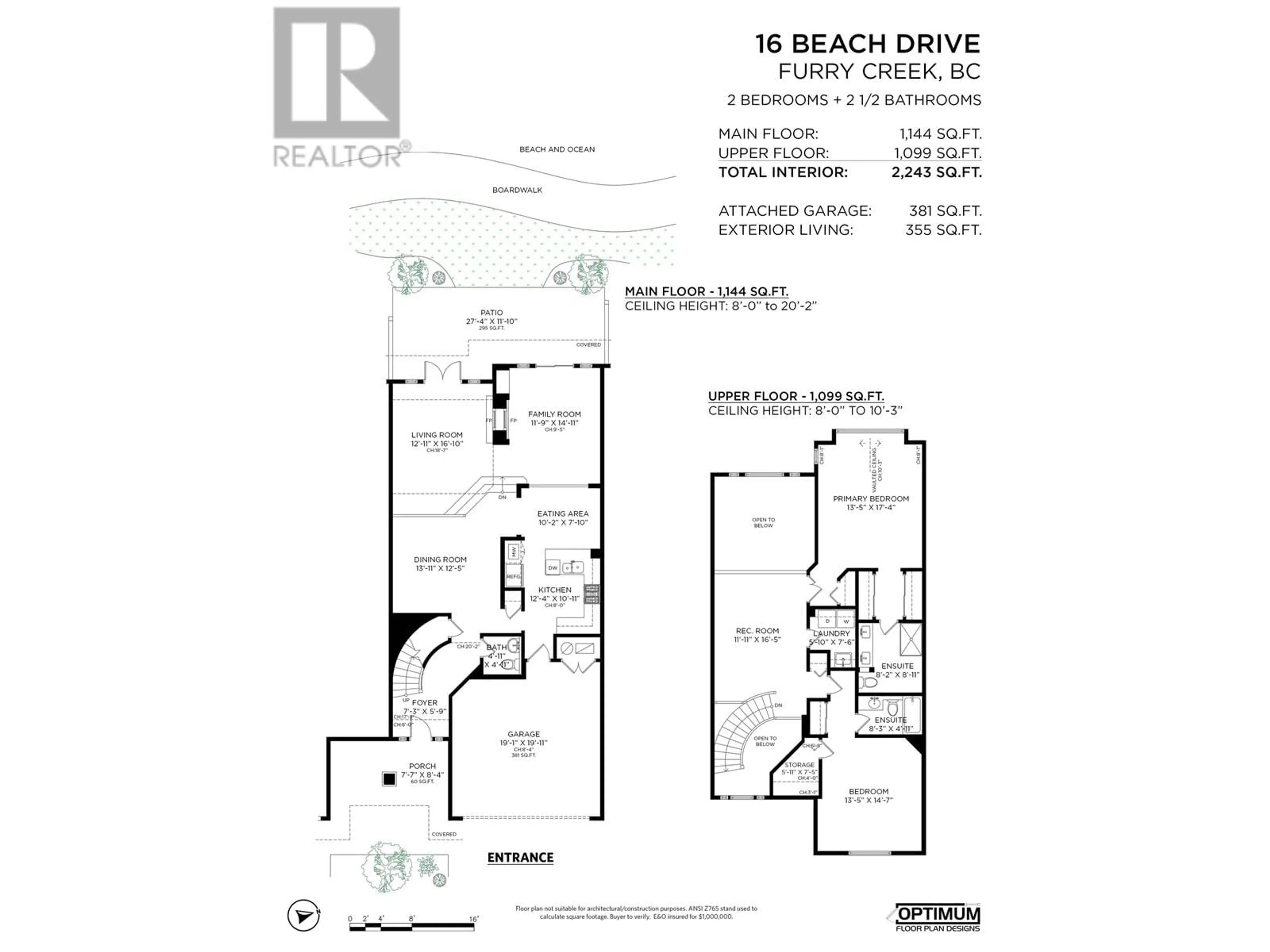 Floor plan for 16 BEACH DRIVE, Furry Creek British Columbia V8B1A2