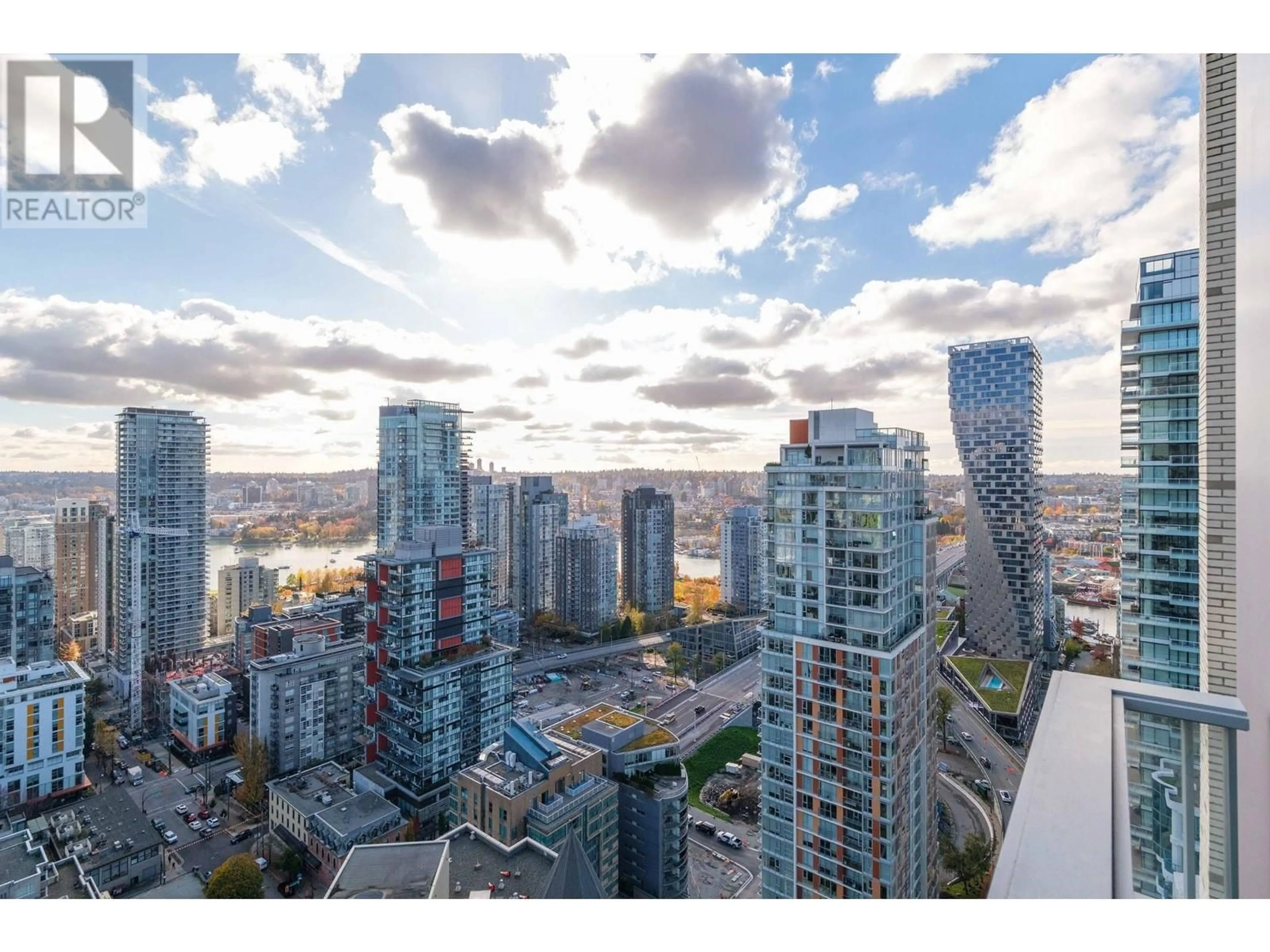 A pic from exterior of the house or condo, the view of city buildings for 3405 1283 HOWE STREET, Vancouver British Columbia V6Z0E3