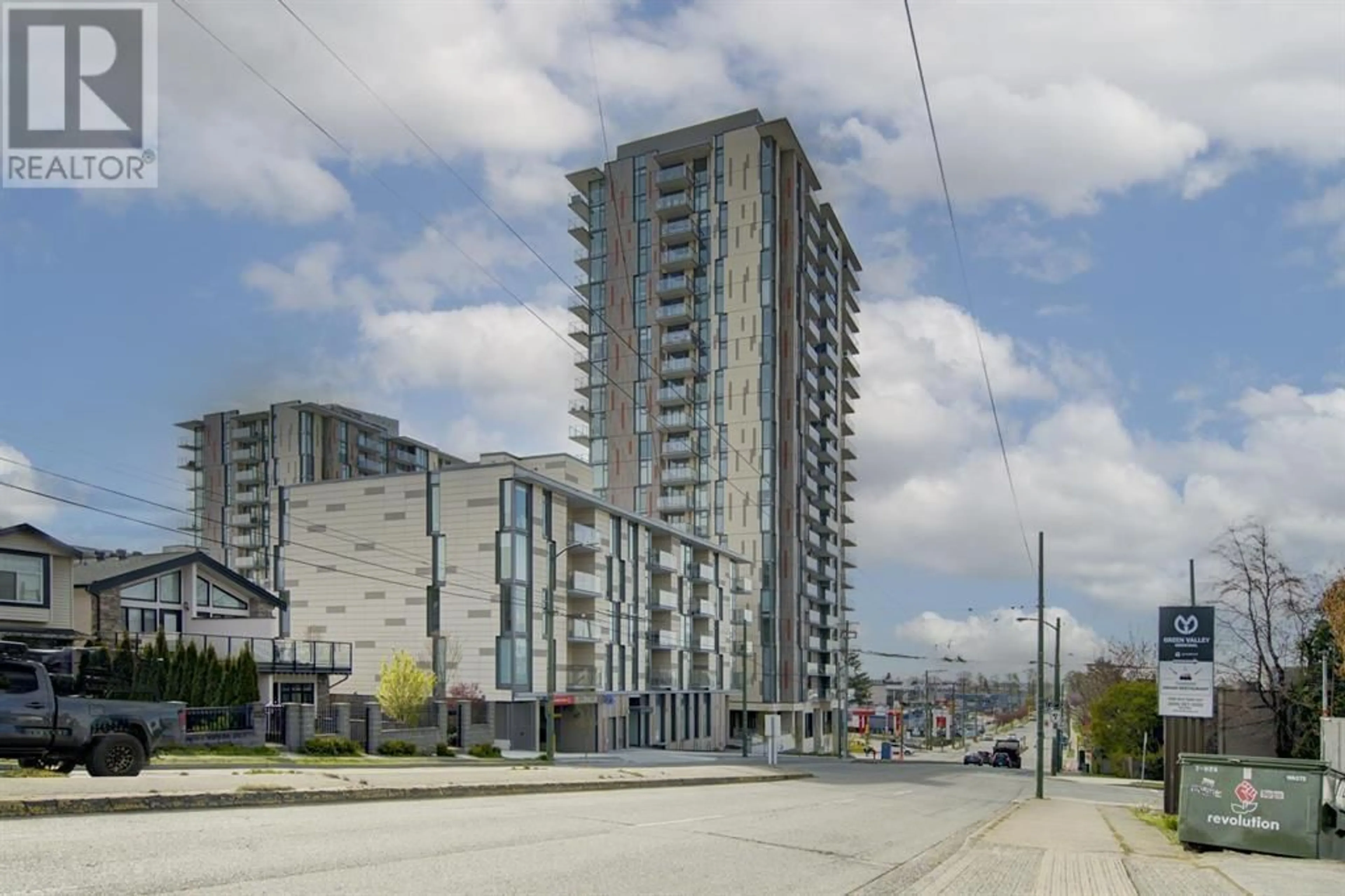 A pic from exterior of the house or condo, the street view for 210 8138 FRASER STREET, Vancouver British Columbia V5X0J8