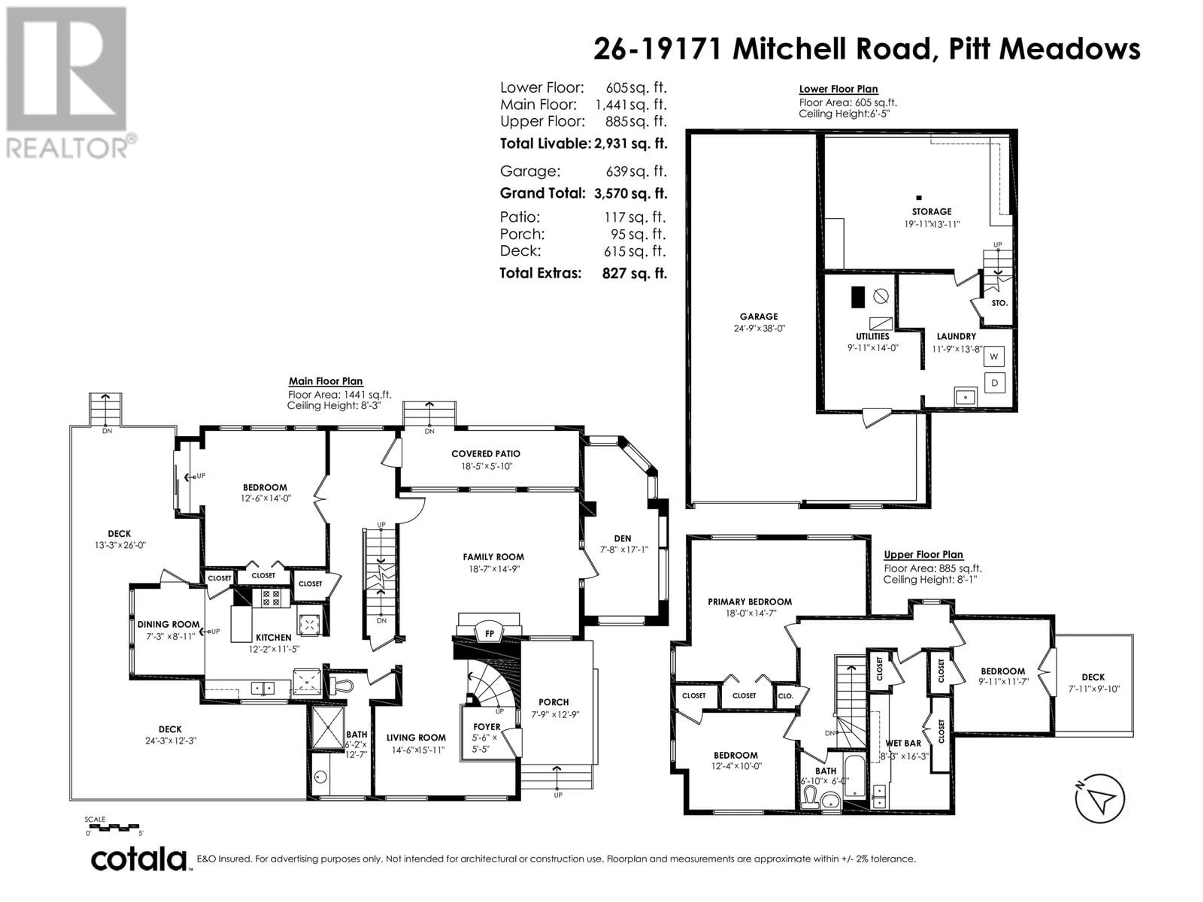 Floor plan for 26 19171 MITCHELL ROAD, Pitt Meadows British Columbia V3Y2G3