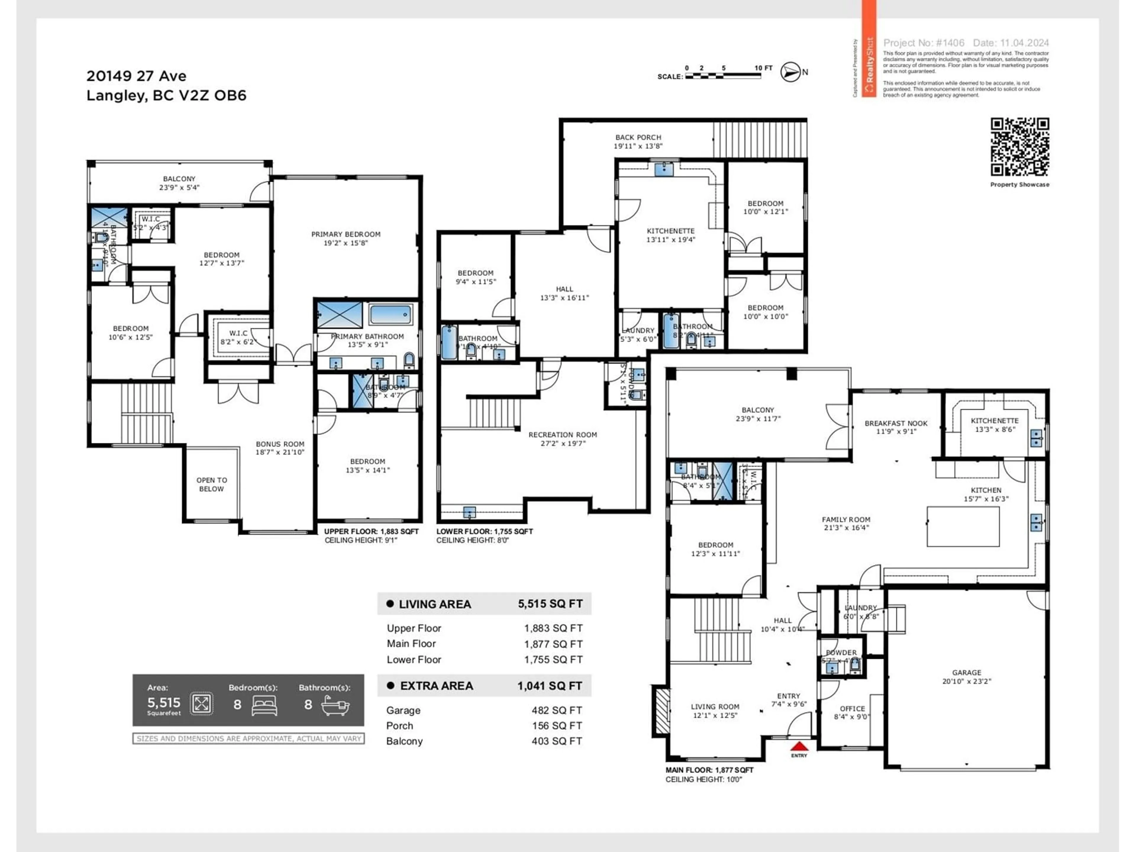 Floor plan for 20149 27 AVENUE, Langley British Columbia V2Z0B6