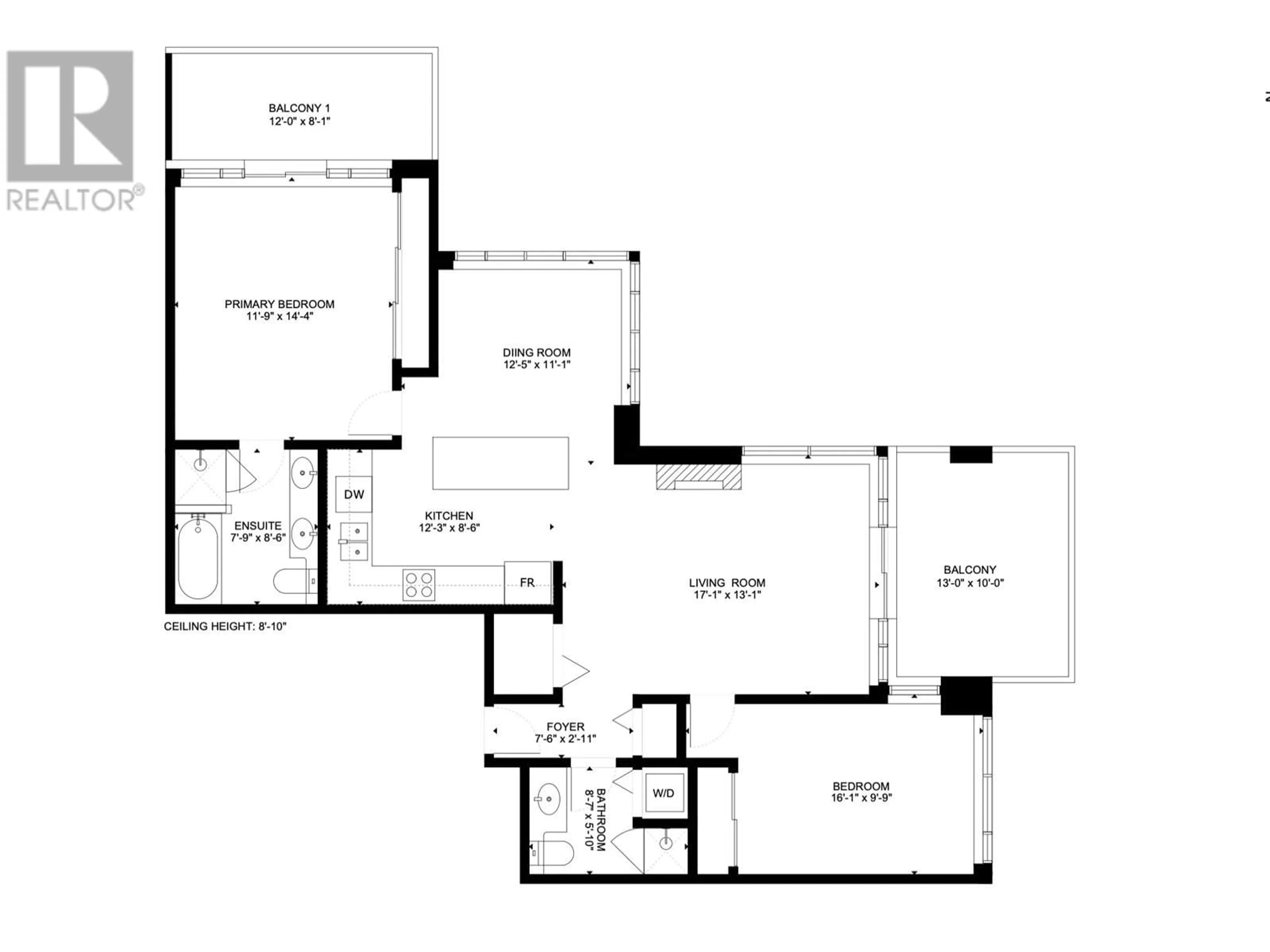 Floor plan for 2603 4132 HALIFAX STREET, Burnaby British Columbia V5C6V1