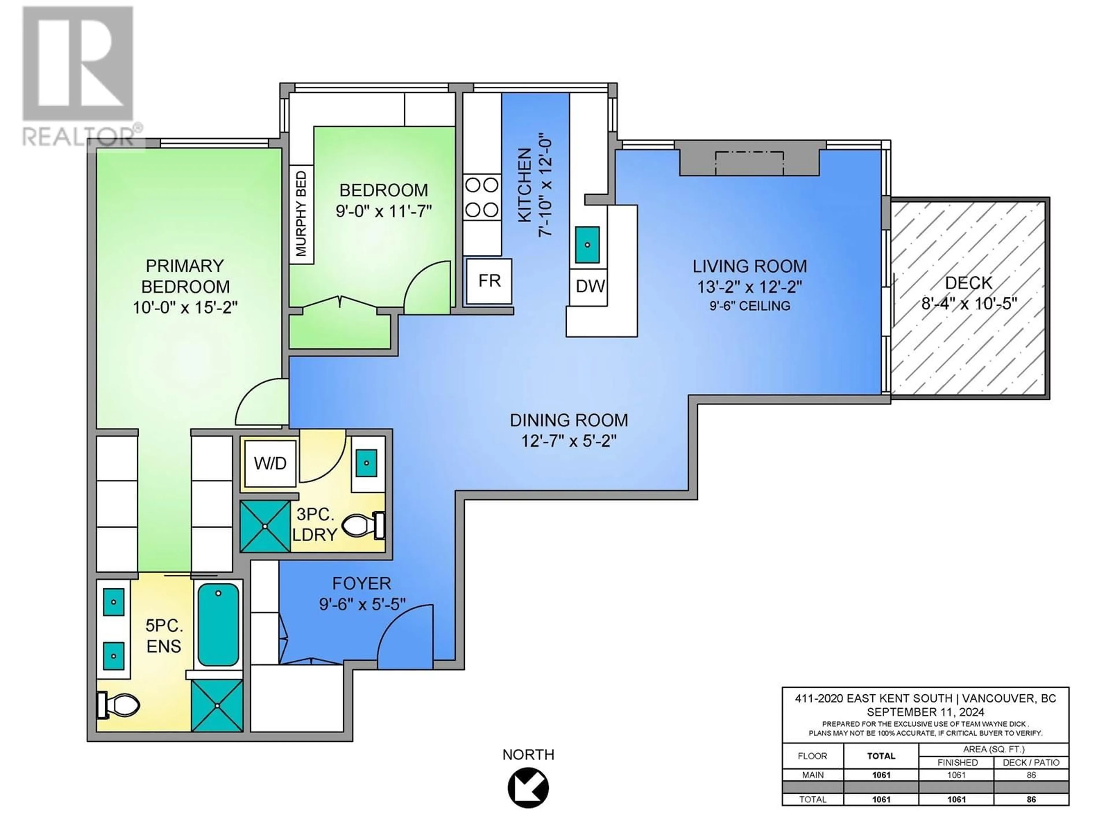 Floor plan for 411 2020 SE KENT AVENUE, Vancouver British Columbia V5P4X1