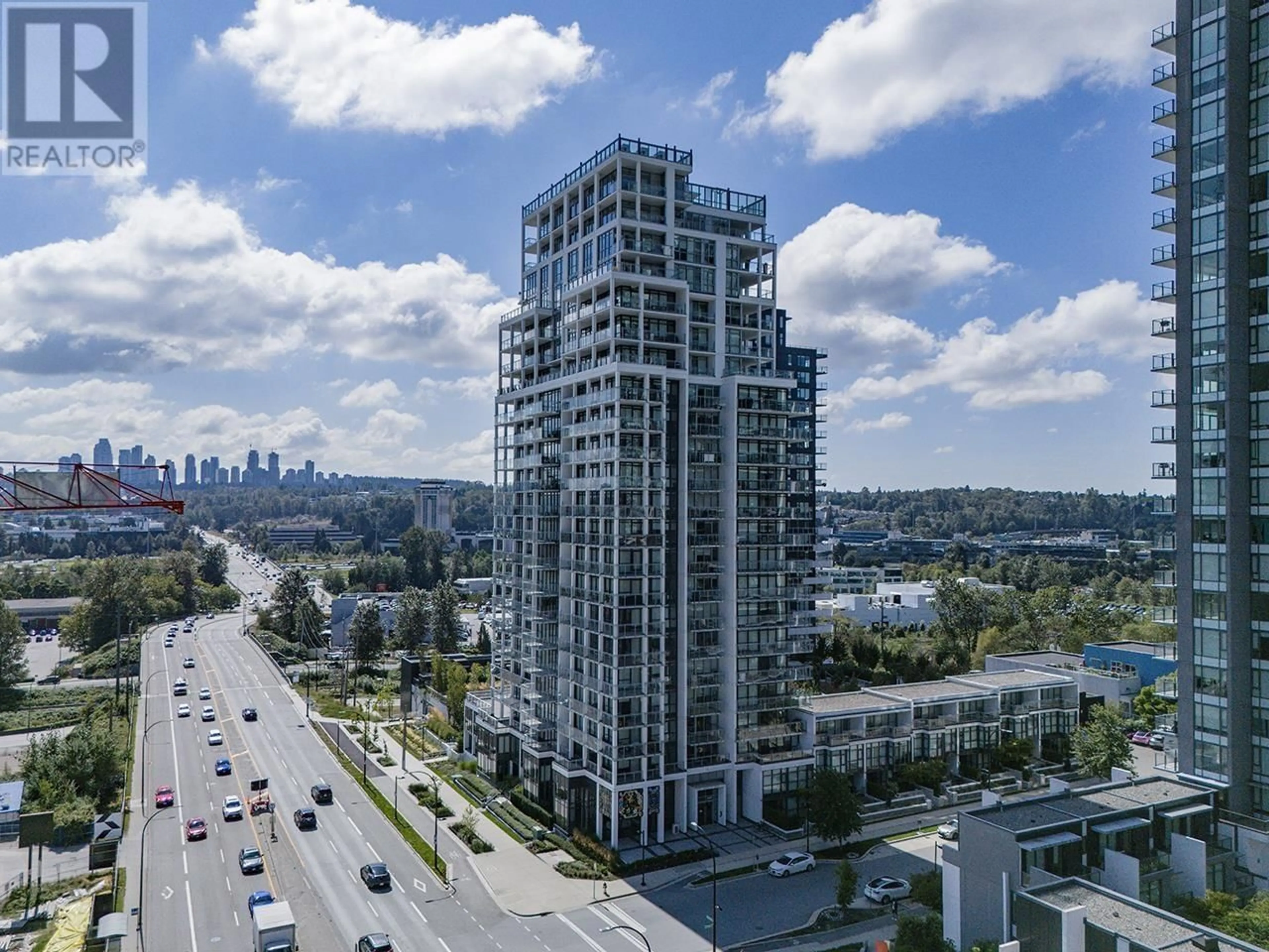 A pic from exterior of the house or condo, the view of city buildings for 705 4488 JUNEAU STREET, Burnaby British Columbia V5C0M4