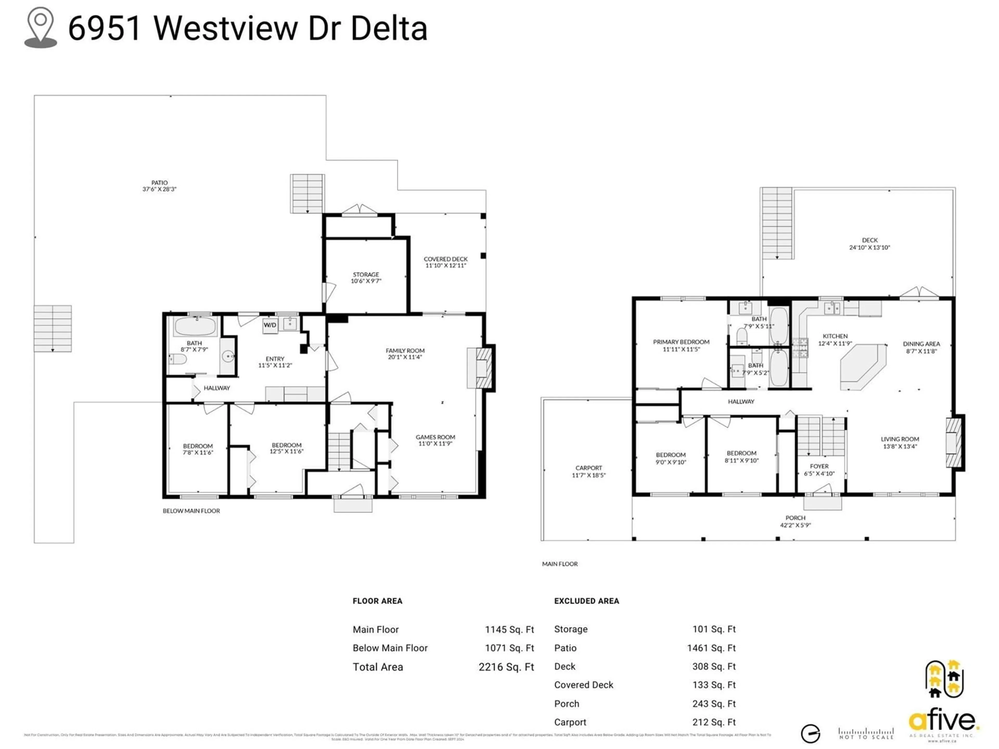 Floor plan for 6951 WESTVIEW DRIVE, Delta British Columbia V4E2L7