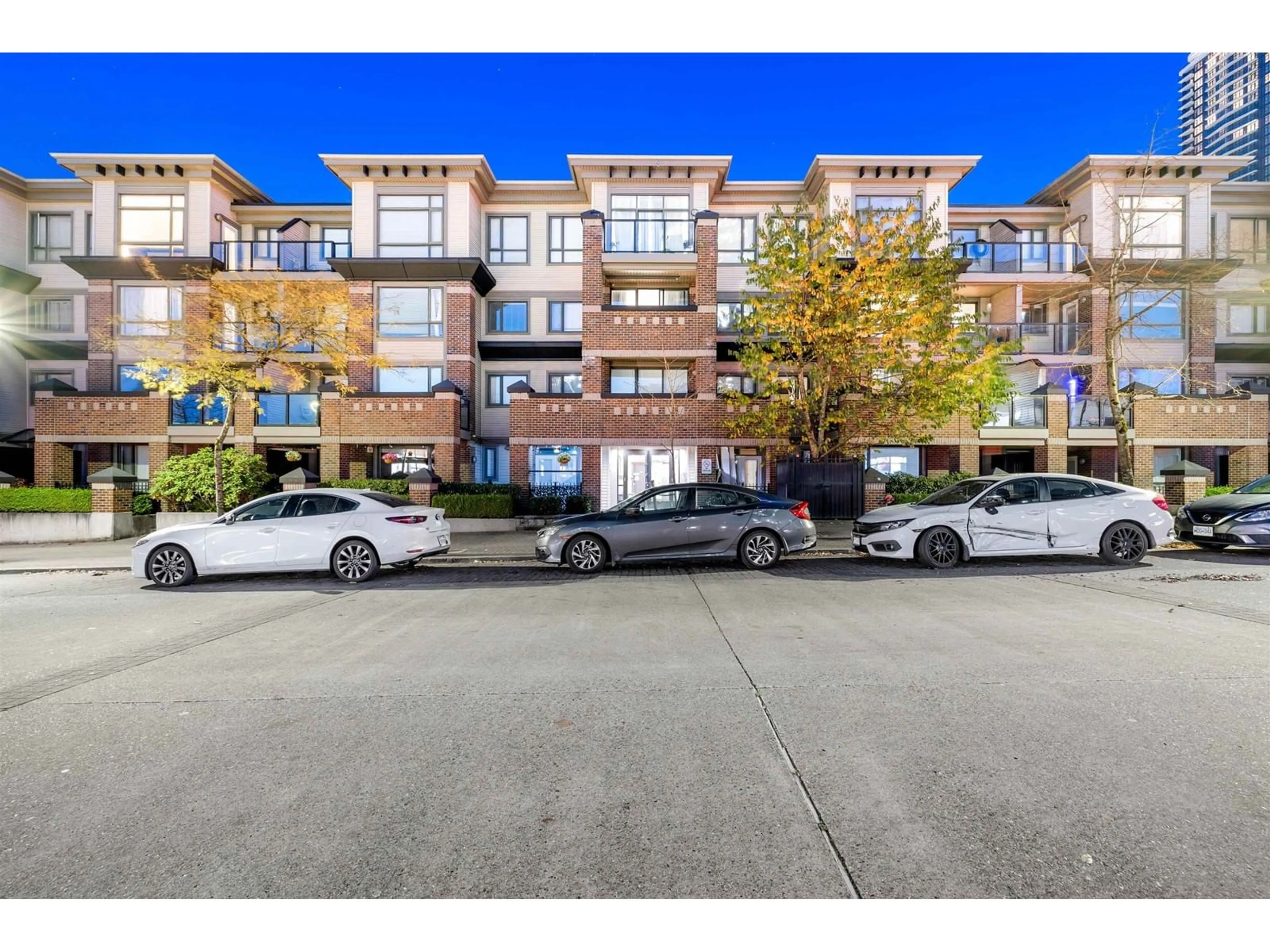 A pic from exterior of the house or condo, the street view for 113 10822 CITY PARKWAY, Surrey British Columbia V3T0C2