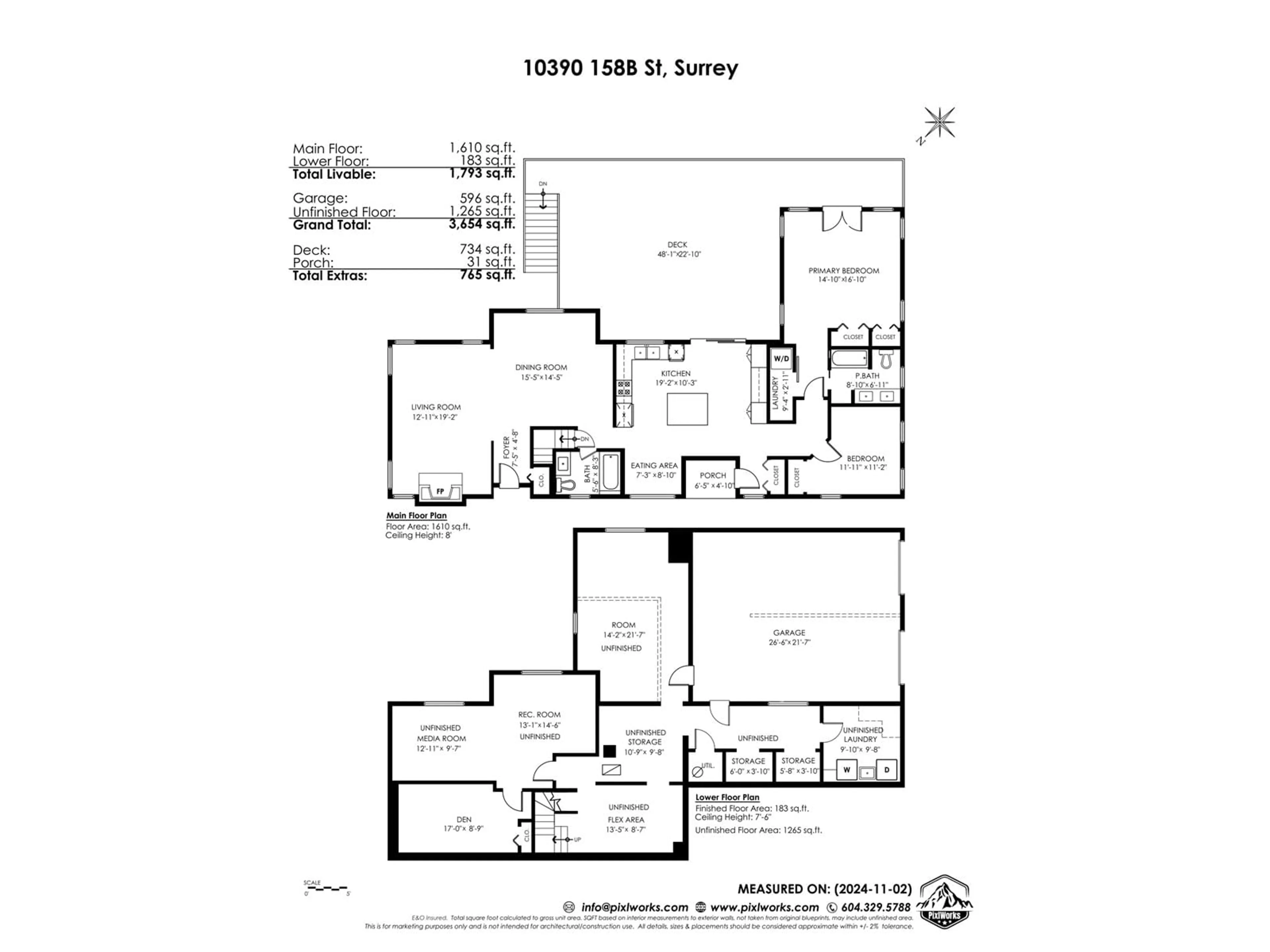 Floor plan for 10390 158B STREET, Surrey British Columbia V4N2J2