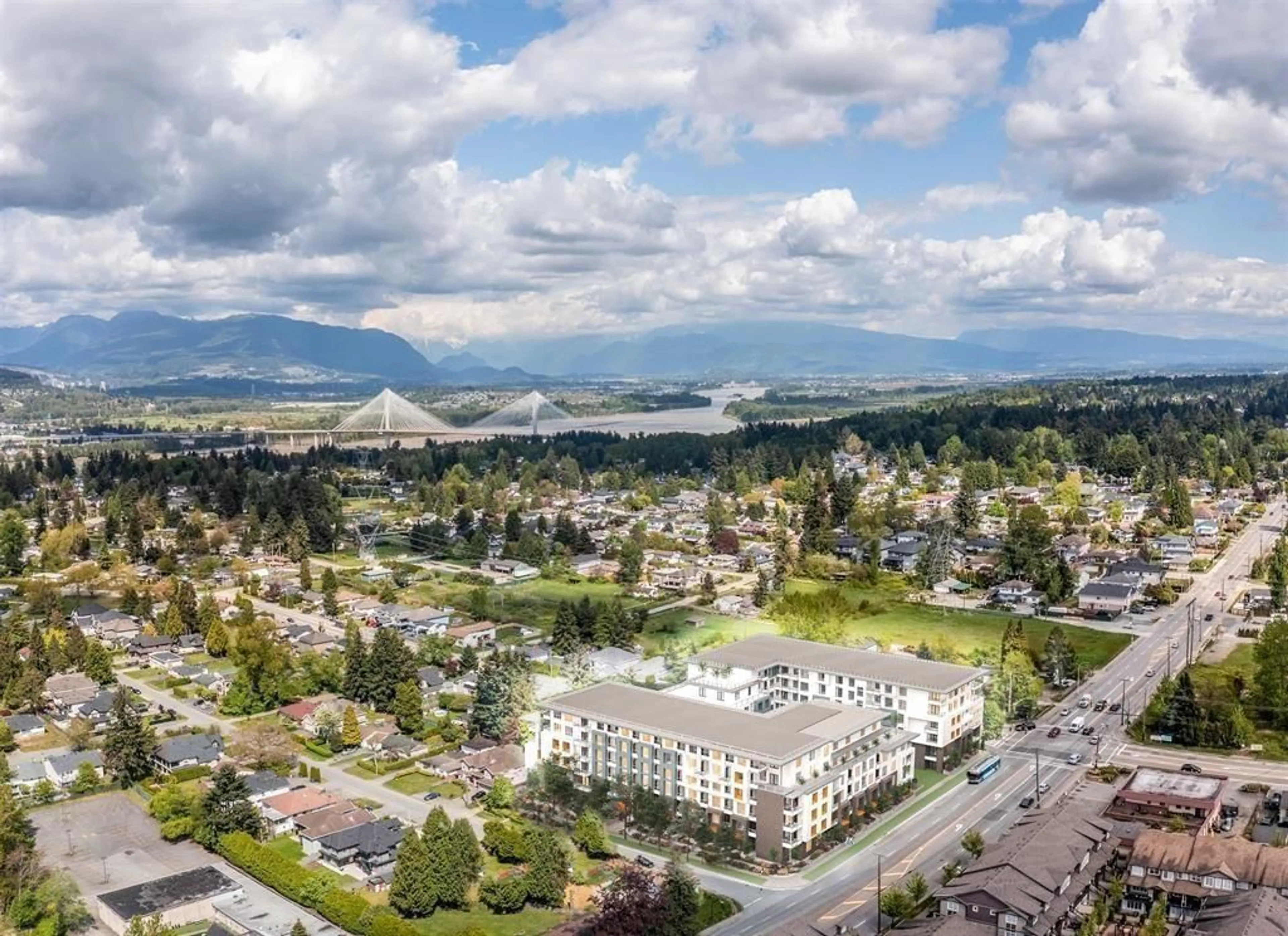 A pic from exterior of the house or condo, the view of city buildings for W223 10828 139A STREET, Surrey British Columbia V3R0H3