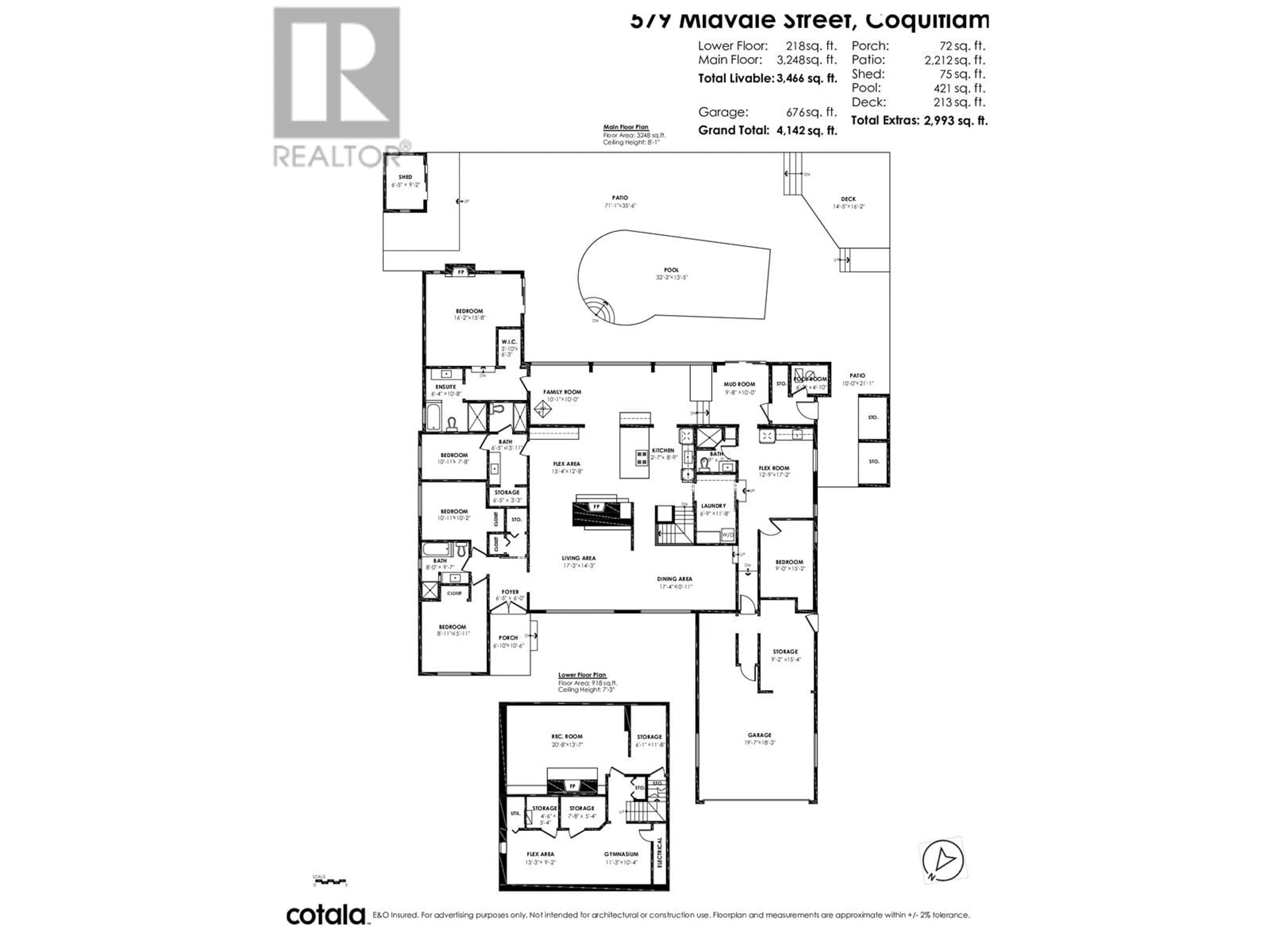 Floor plan for 579 MIDVALE STREET, Coquitlam British Columbia V3J6L7