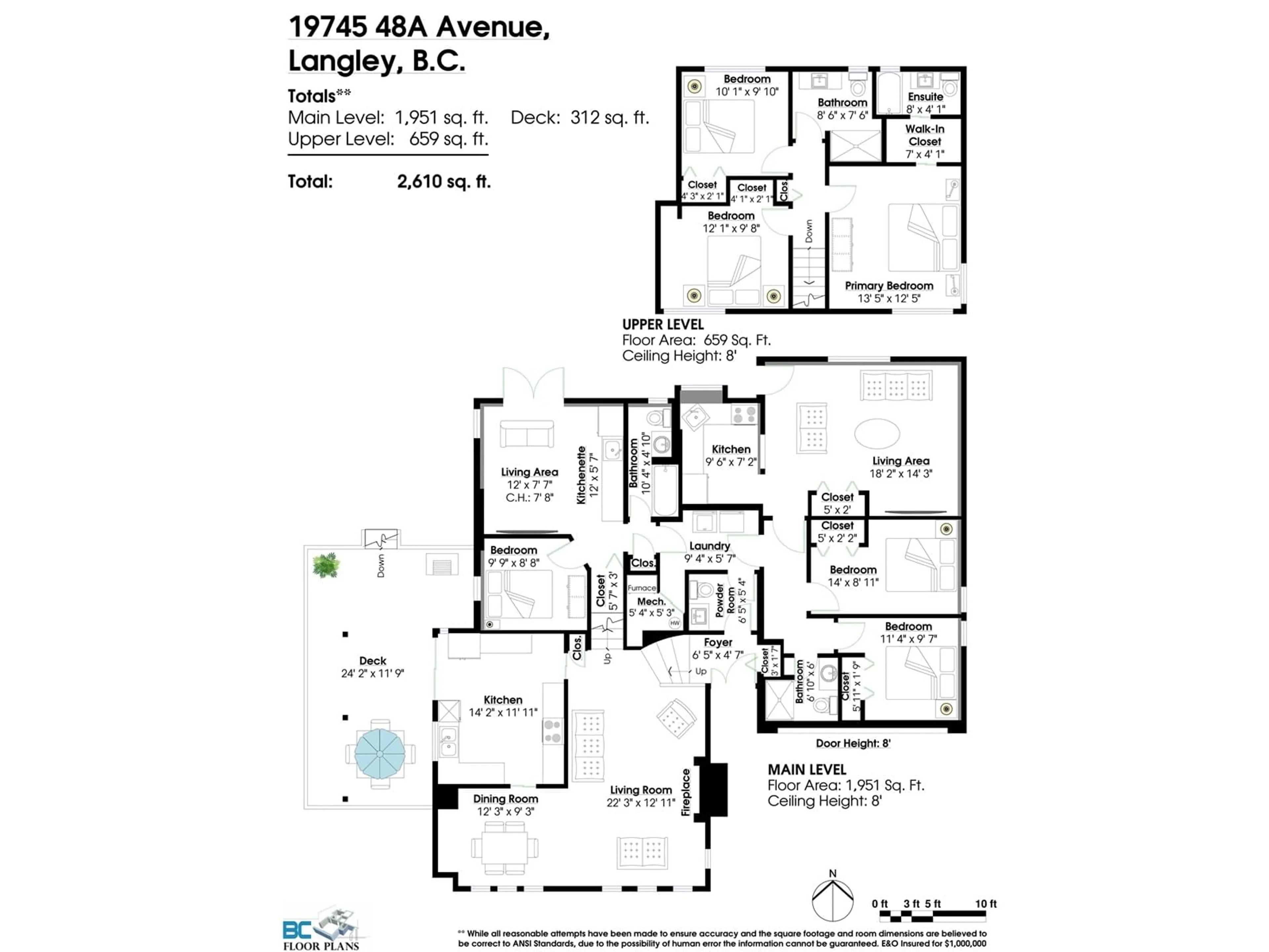 Floor plan for 19745 48A AVENUE, Langley British Columbia V3A4W2