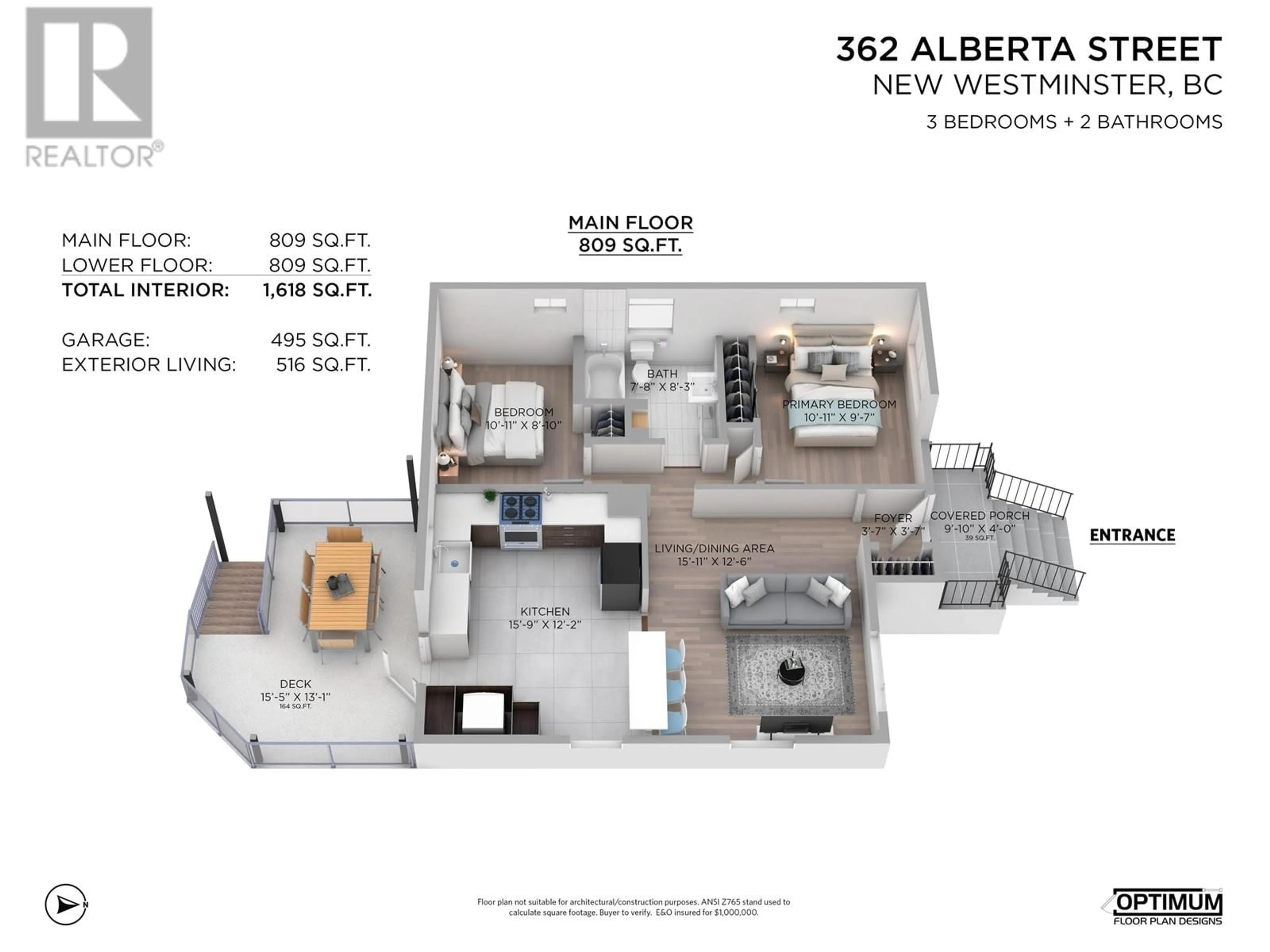 Floor plan for 362 ALBERTA STREET, New Westminster British Columbia V3L3J4