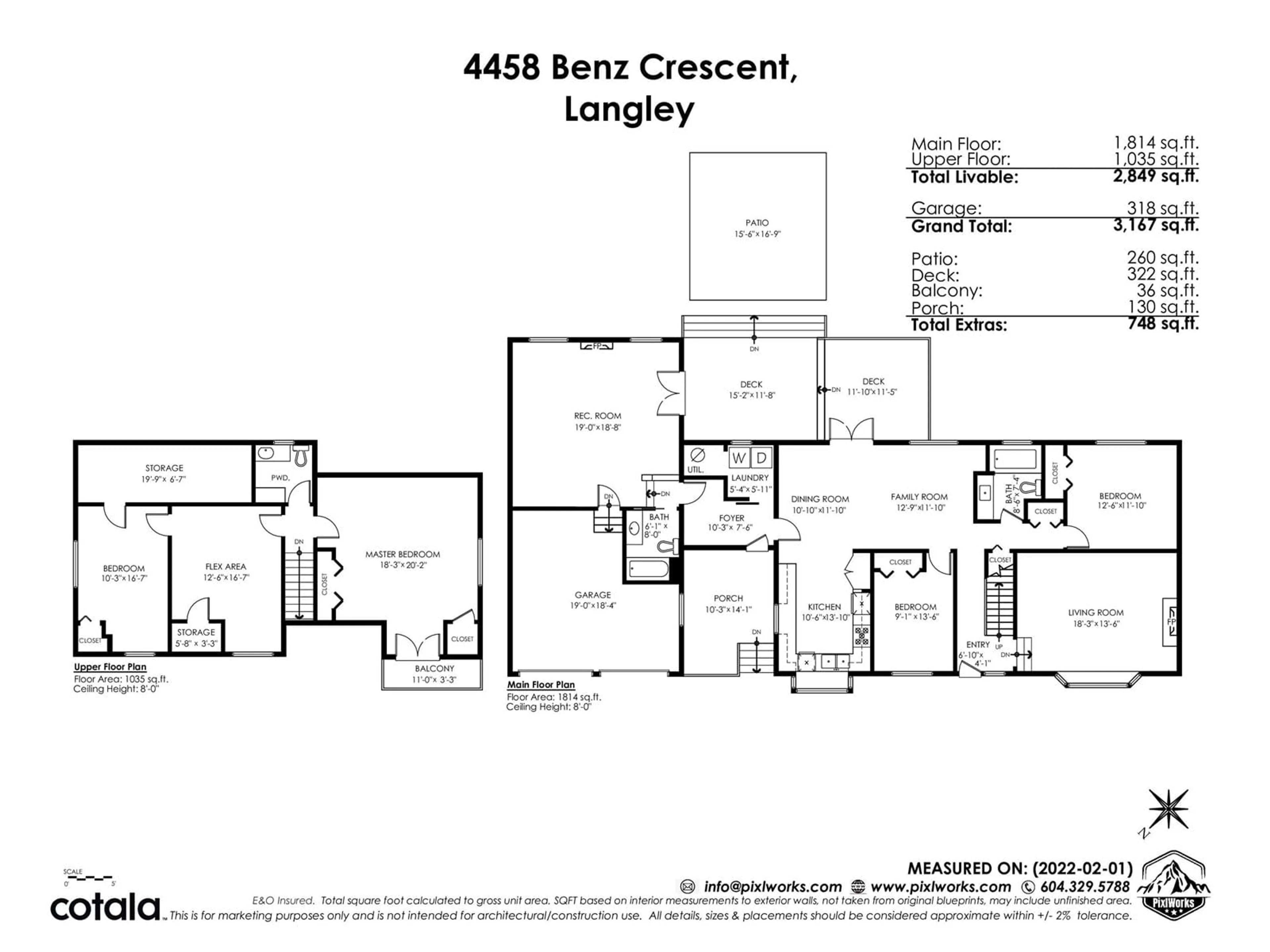 Floor plan for 4458 BENZ, Langley British Columbia V2Z1L5