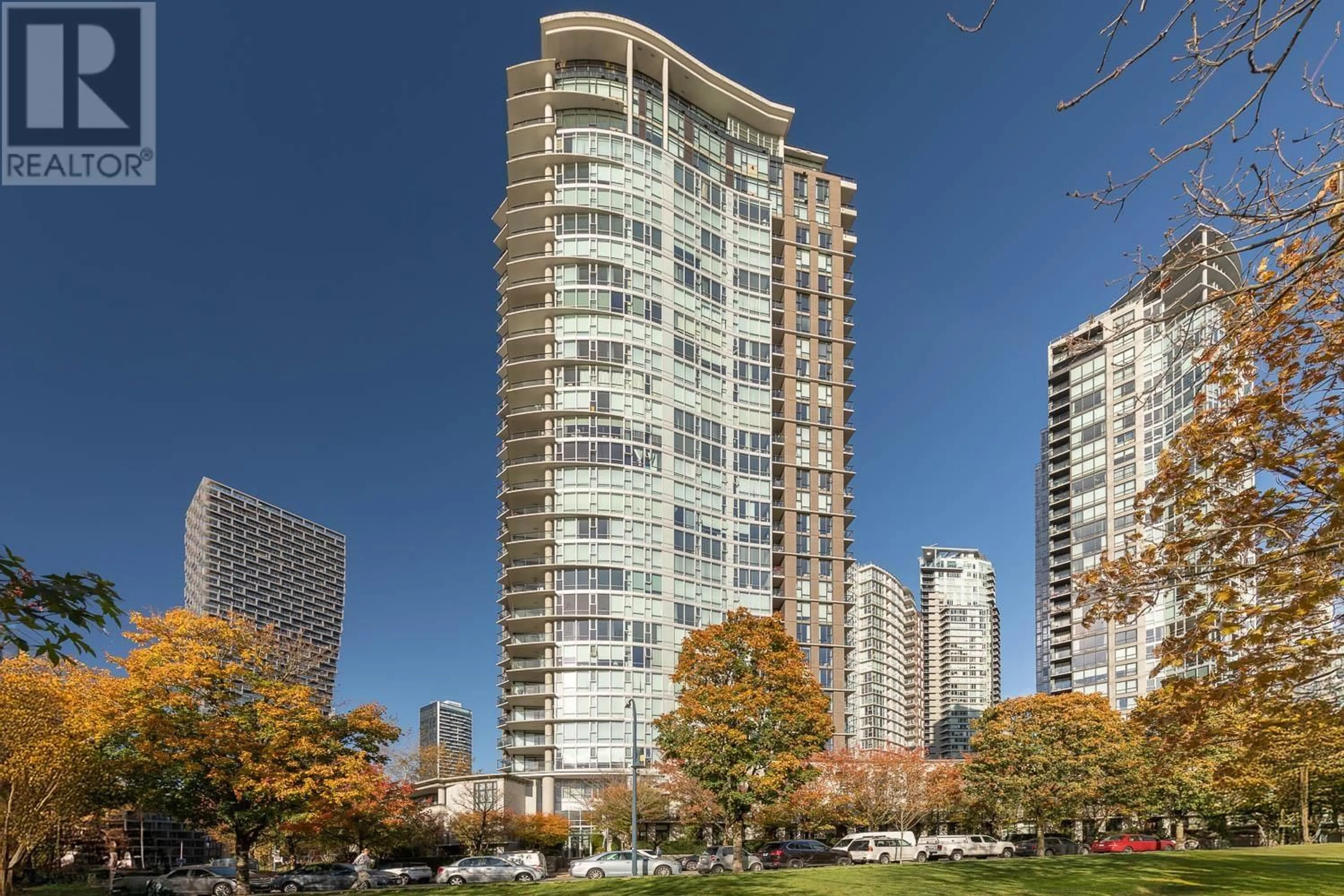 A pic from exterior of the house or condo, the view of city buildings for 3006 583 BEACH CRESCENT, Vancouver British Columbia V6Z3E6