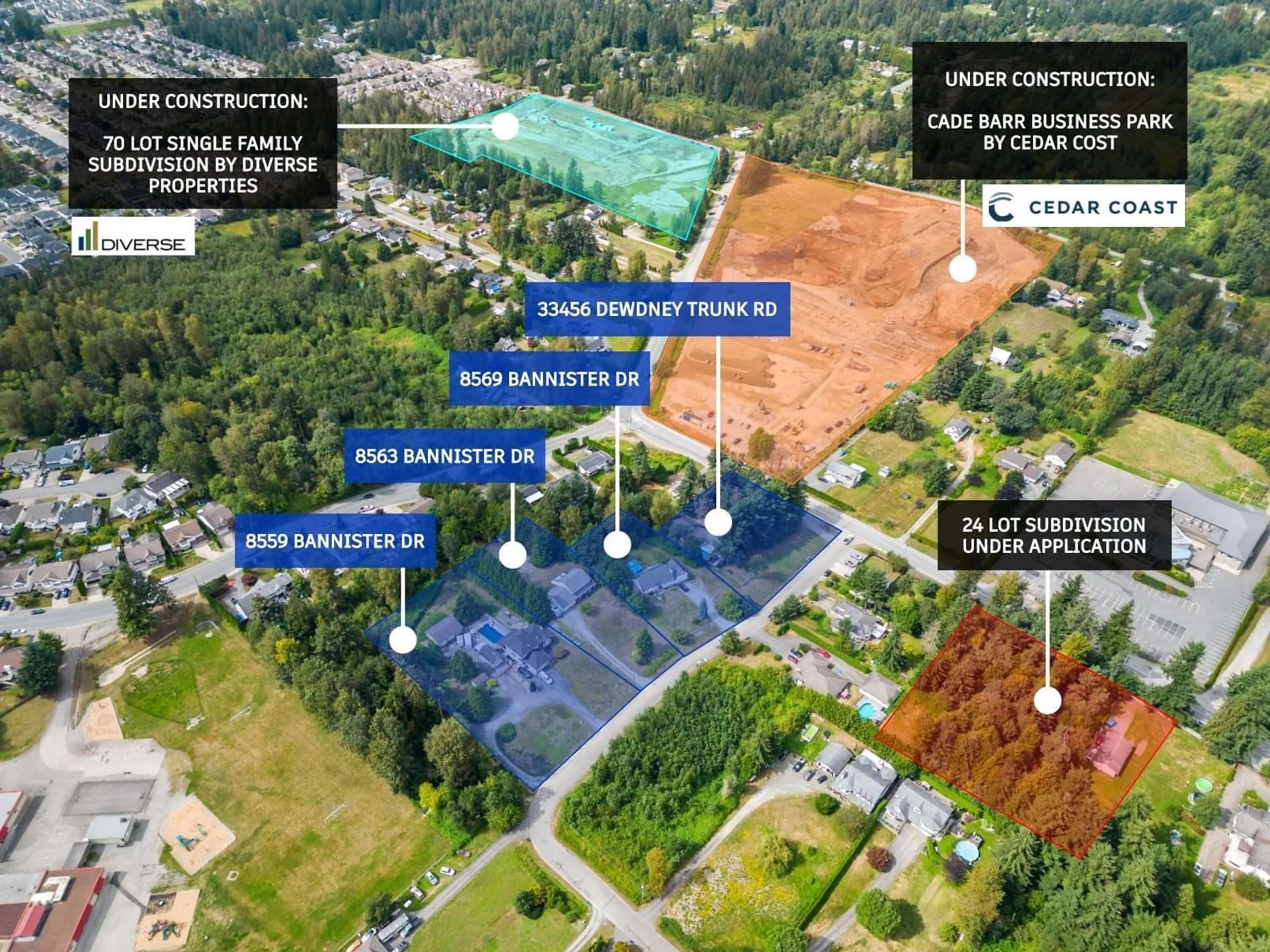 A pic from outside/outdoor area/front of a property/back of a property/a pic from drone, unknown for 33456 DEWDNEY TRUNK, Mission British Columbia V2V6Y3
