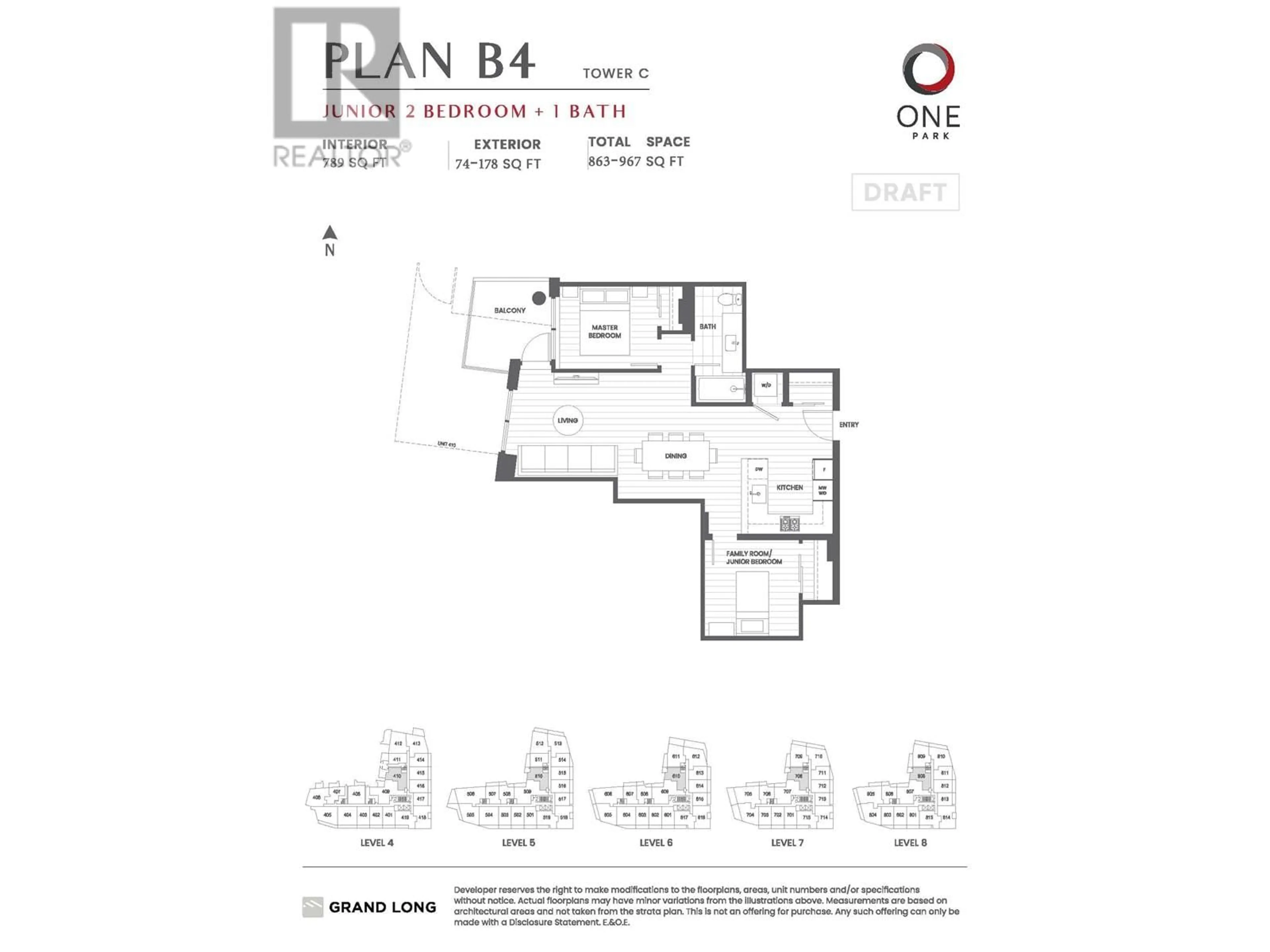 Floor plan for 610 - 6655 BUSWELL STREET, Richmond British Columbia V6Y0M4