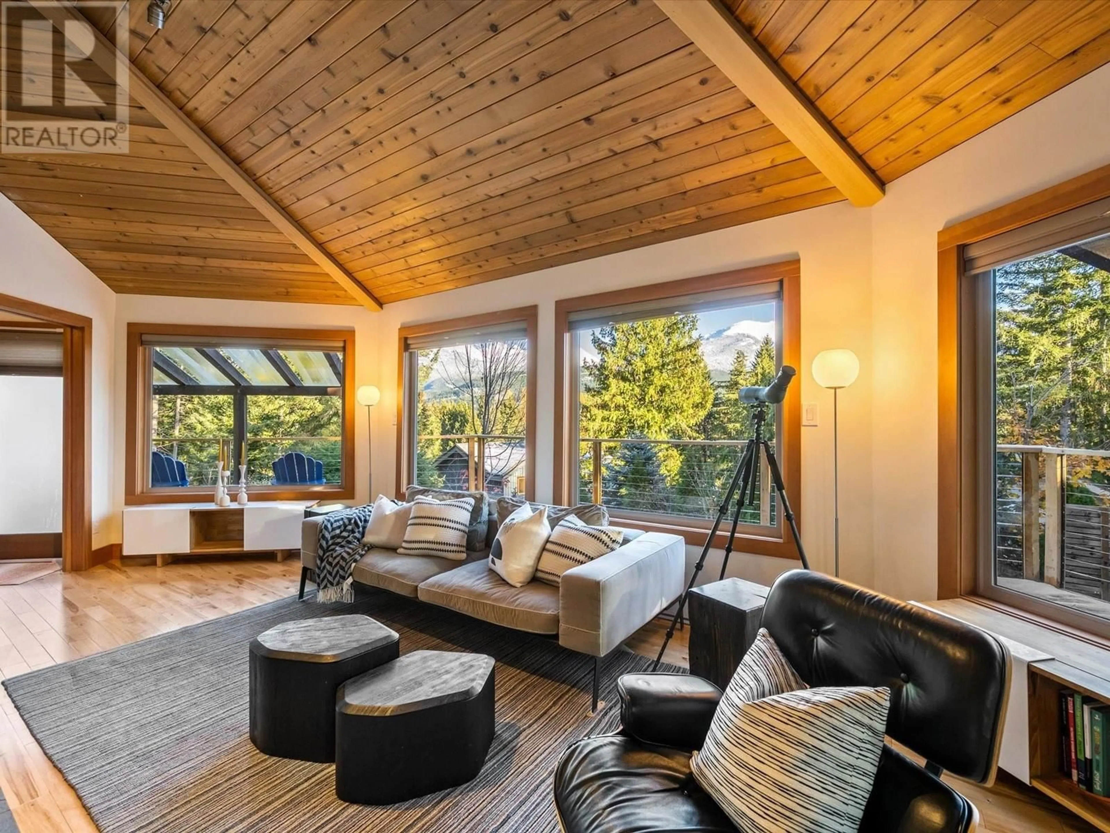 Living room, wood floors for 8204 ALPINE WAY, Whistler British Columbia V8E0G2