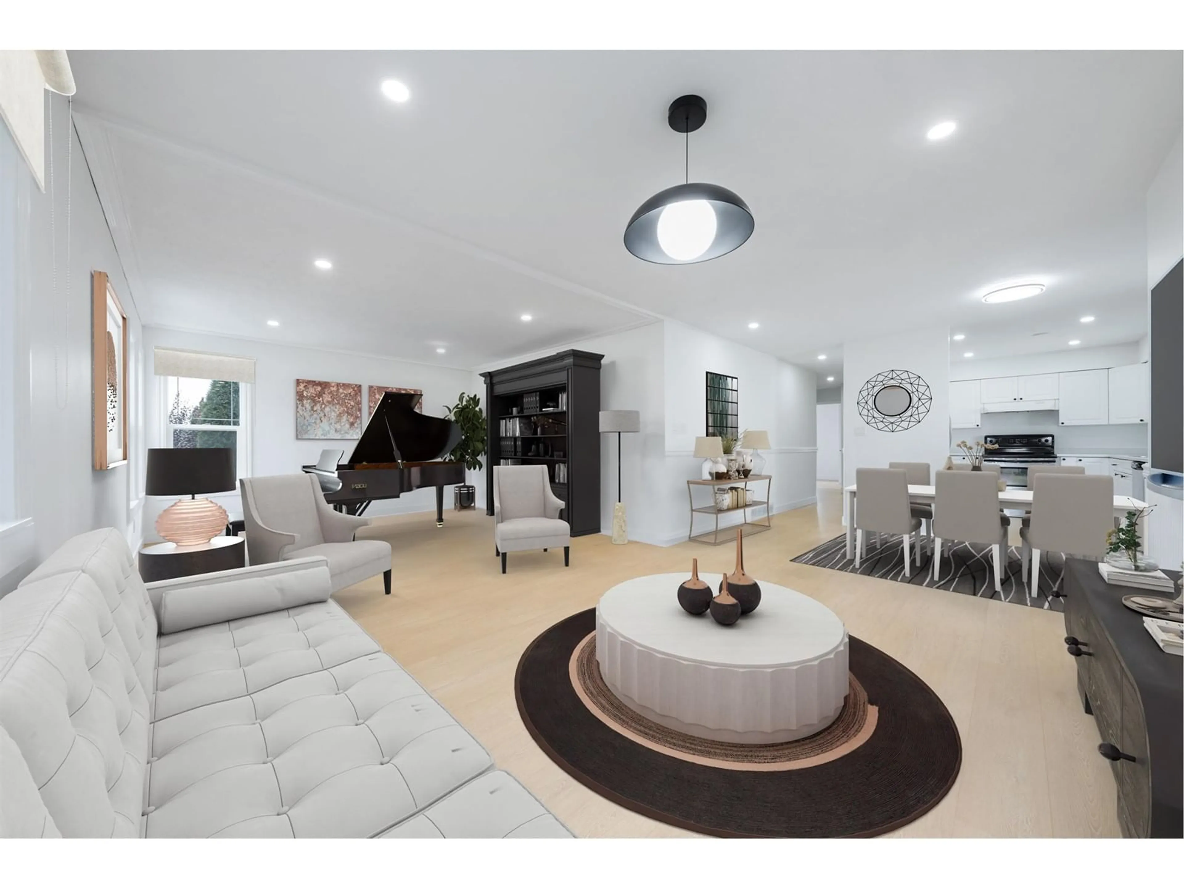 Living room, wood floors for 6582 197 STREET, Langley British Columbia V2Y1A8