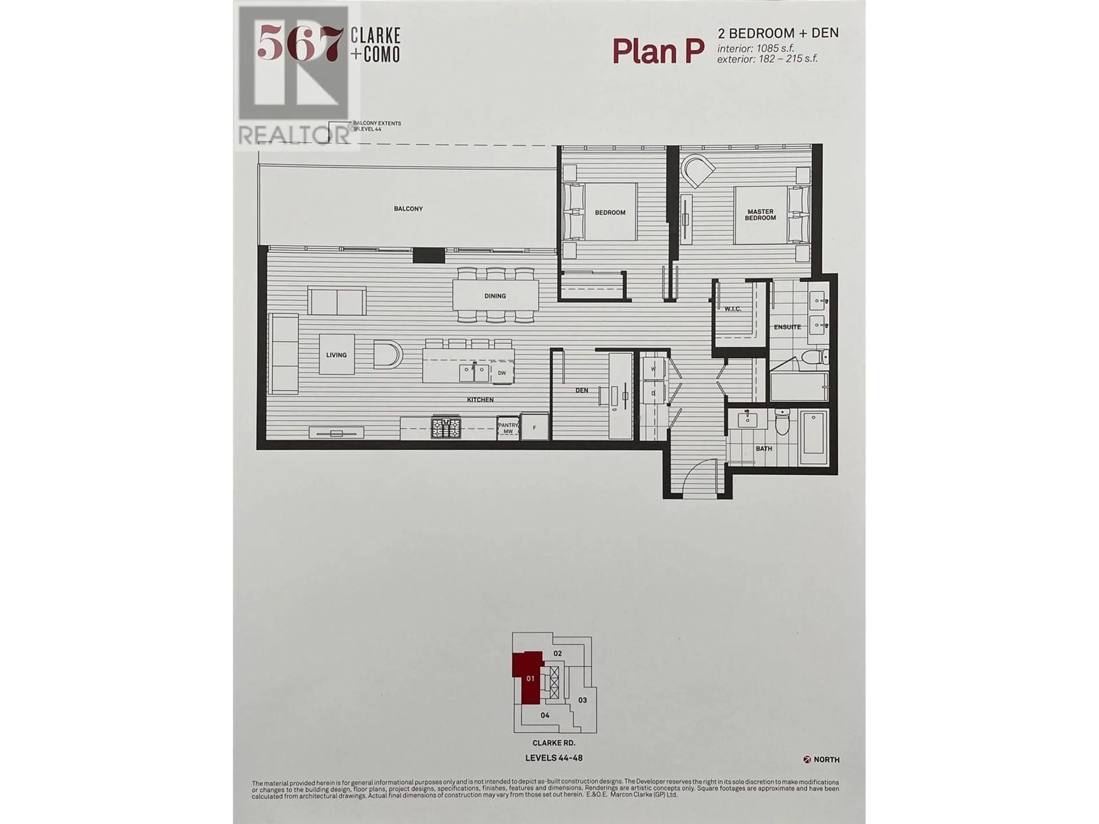 Floor plan for 4501 567 CLARKE ROAD, Coquitlam British Columbia V3J0K7