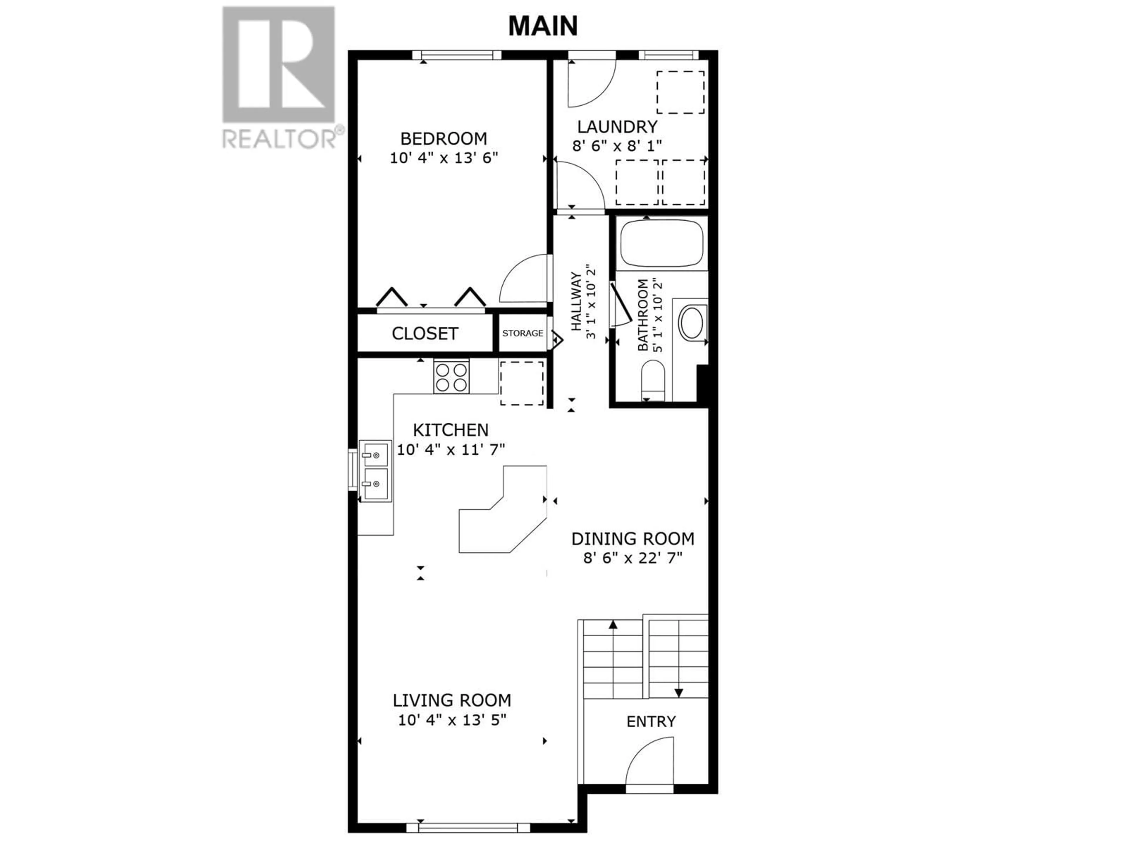 Floor plan for 9911 97 AVENUE, Fort St. John British Columbia V1J1N7