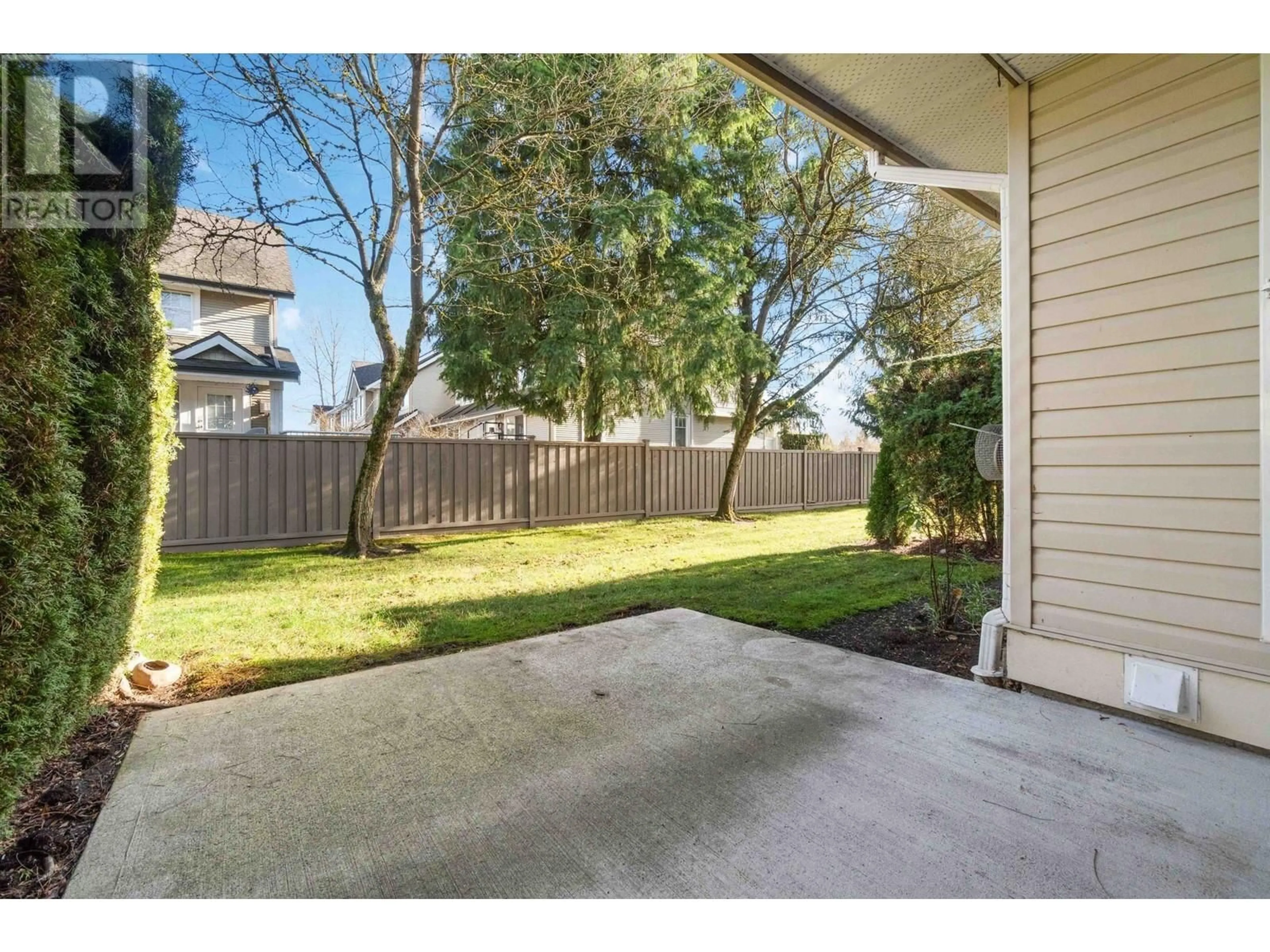 Patio, the fenced backyard for 96 758 RIVERSIDE DRIVE, Port Coquitlam British Columbia V3B7V8