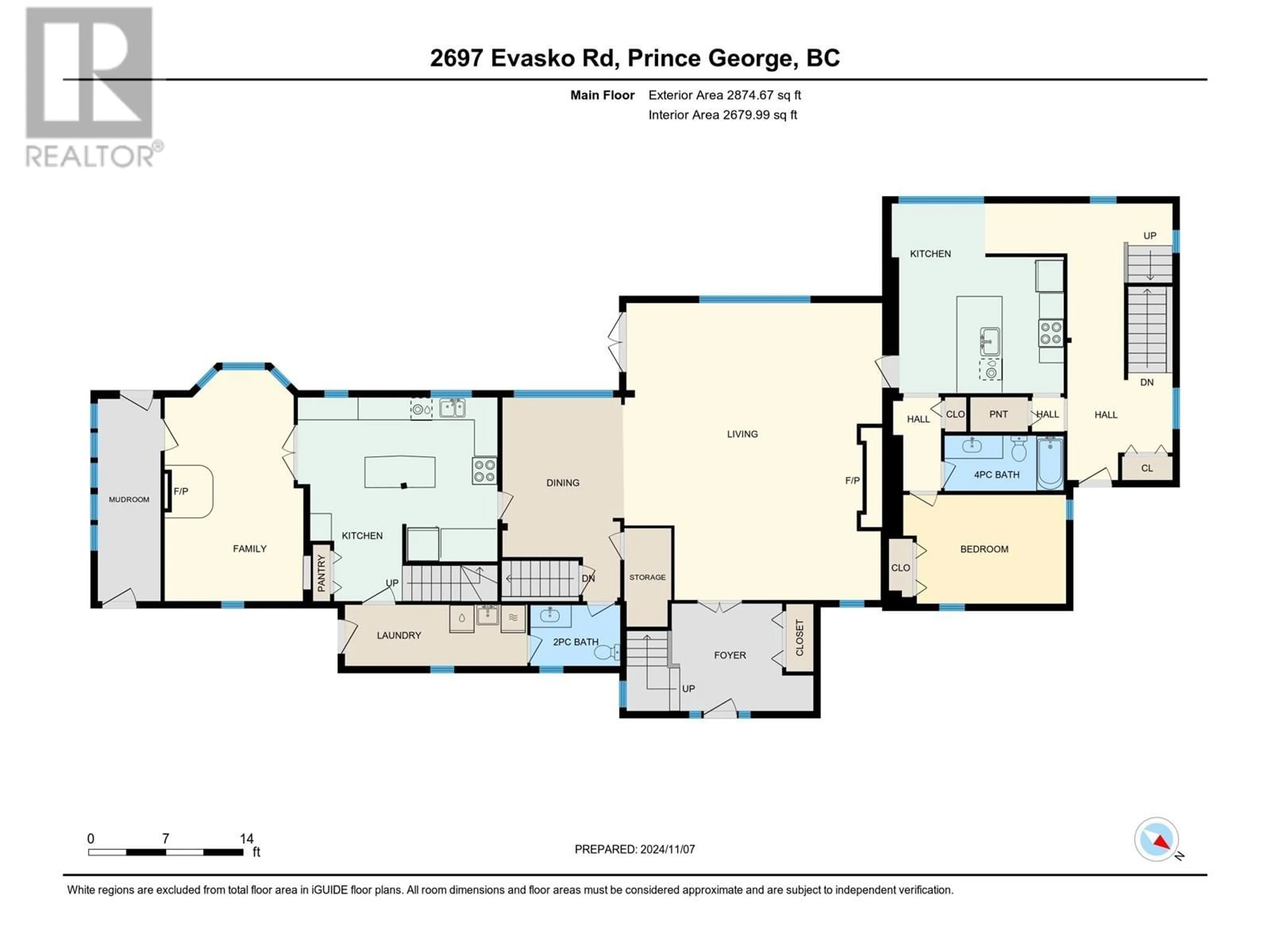 Floor plan for 2697 EVASKO ROAD, Prince George British Columbia V2N6T7