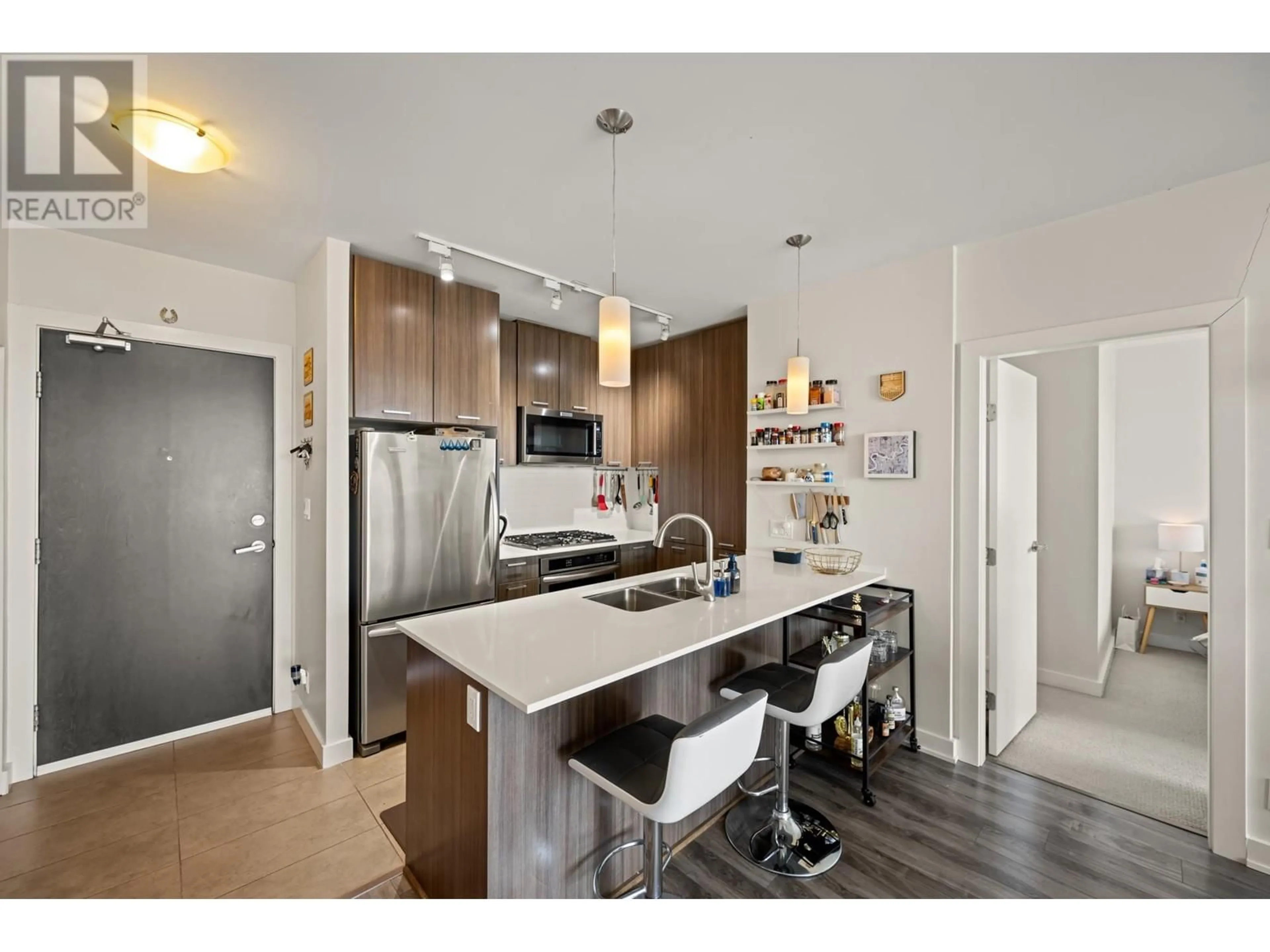 Open concept kitchen for 2602 301 CAPILANO ROAD, Port Moody British Columbia V3H0G6