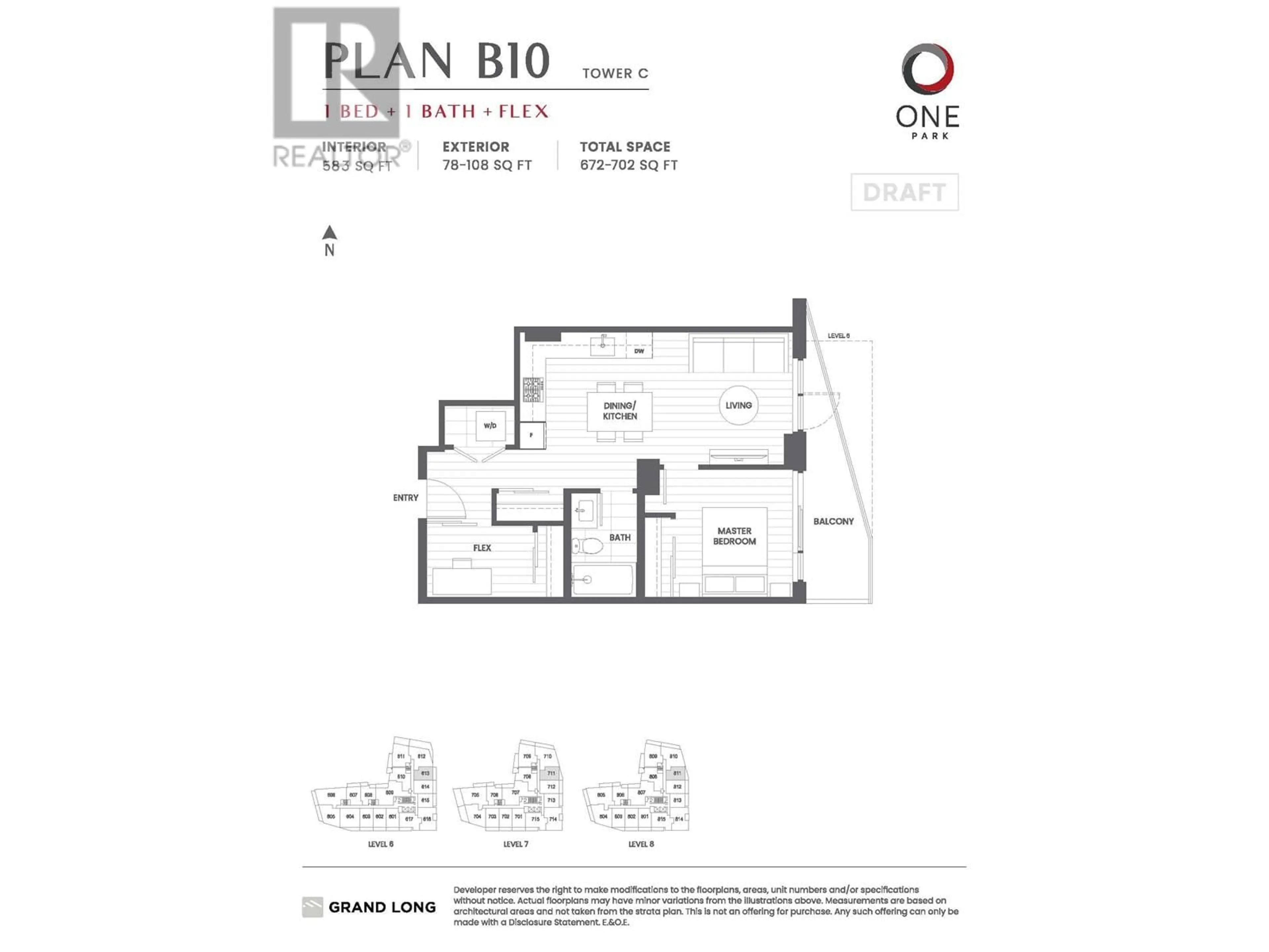 Floor plan for 711 - 6655 BUSWELL STREET, Richmond British Columbia V6Y0M4