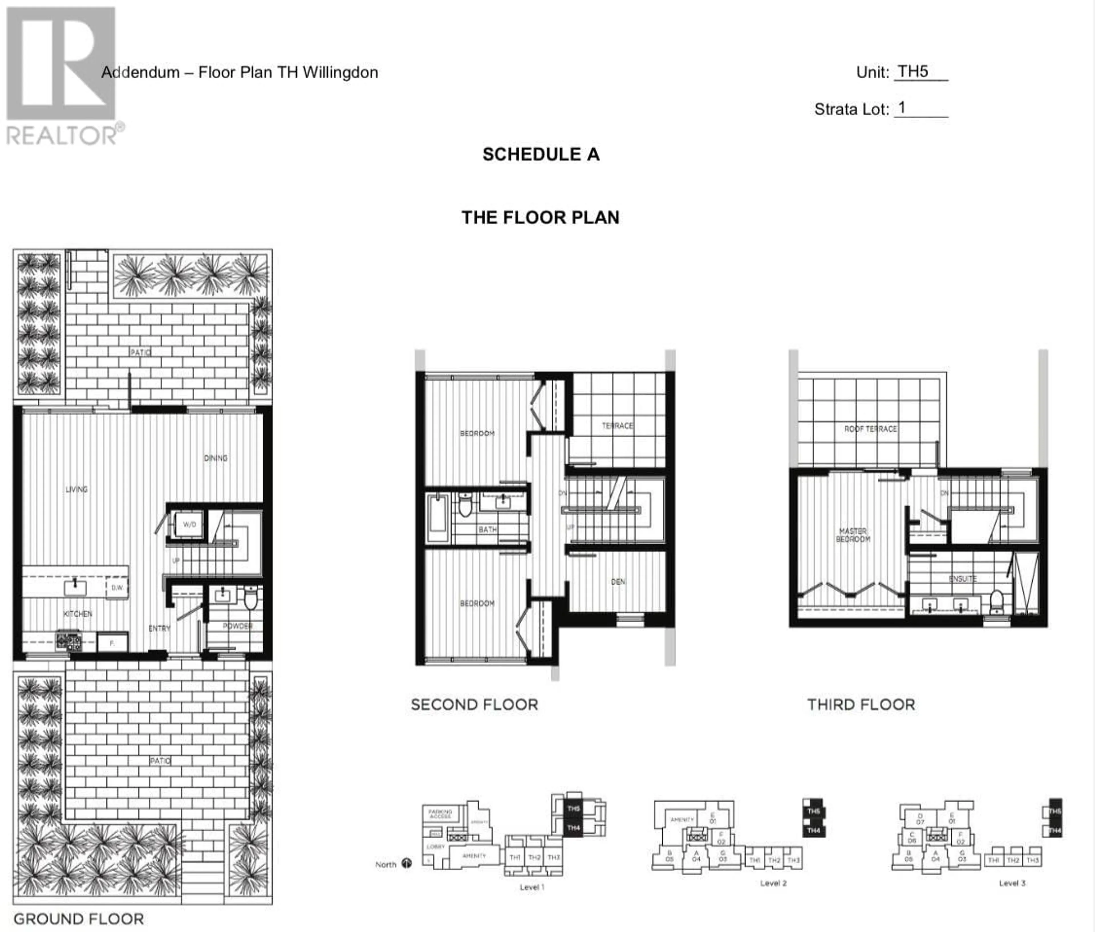 Floor plan for TH5 4465 JUNEAU STREET, Burnaby British Columbia V5C0L8