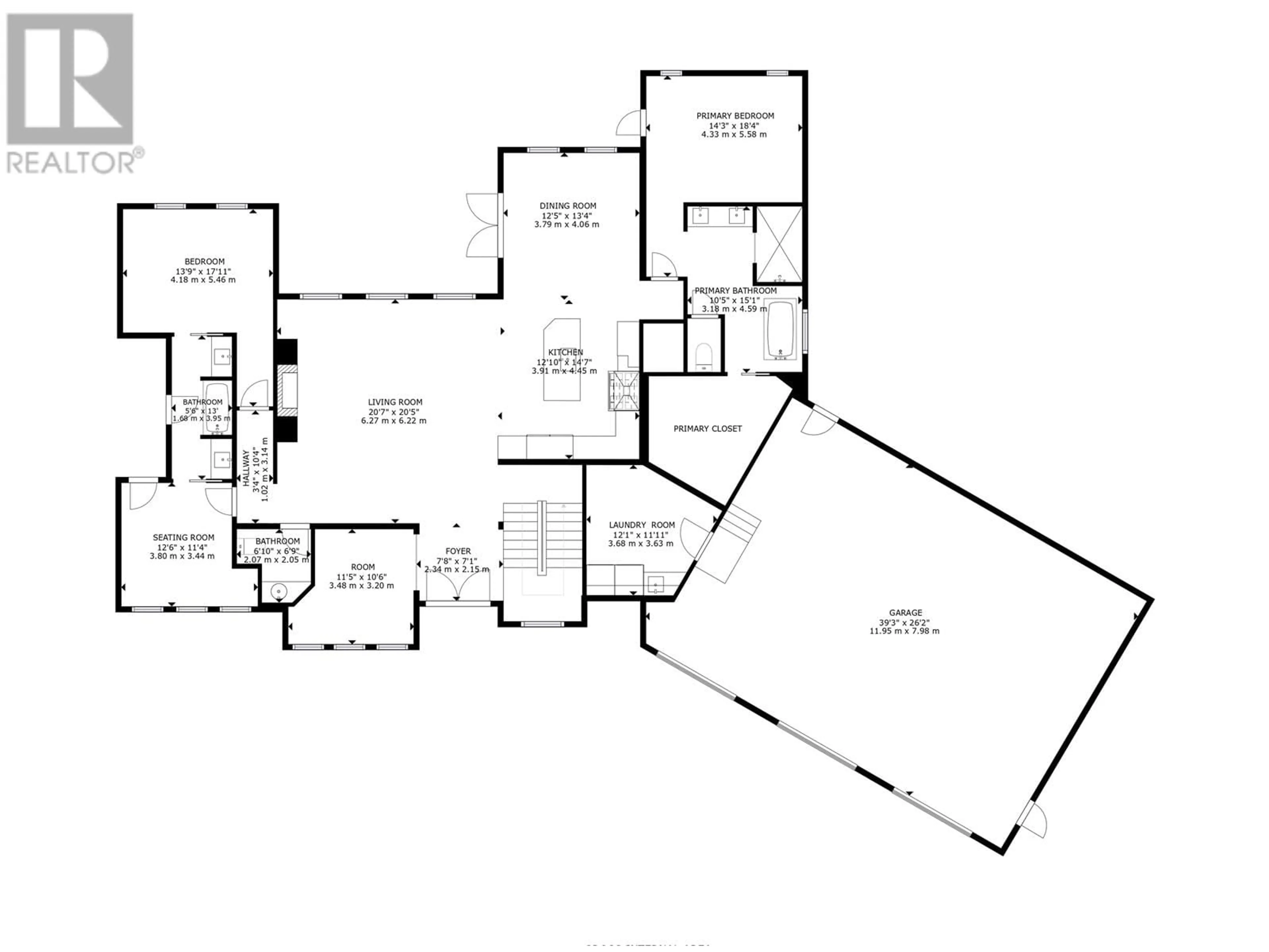 Floor plan for 10927 114 AVENUE, Fort St. John British Columbia V1J6W3