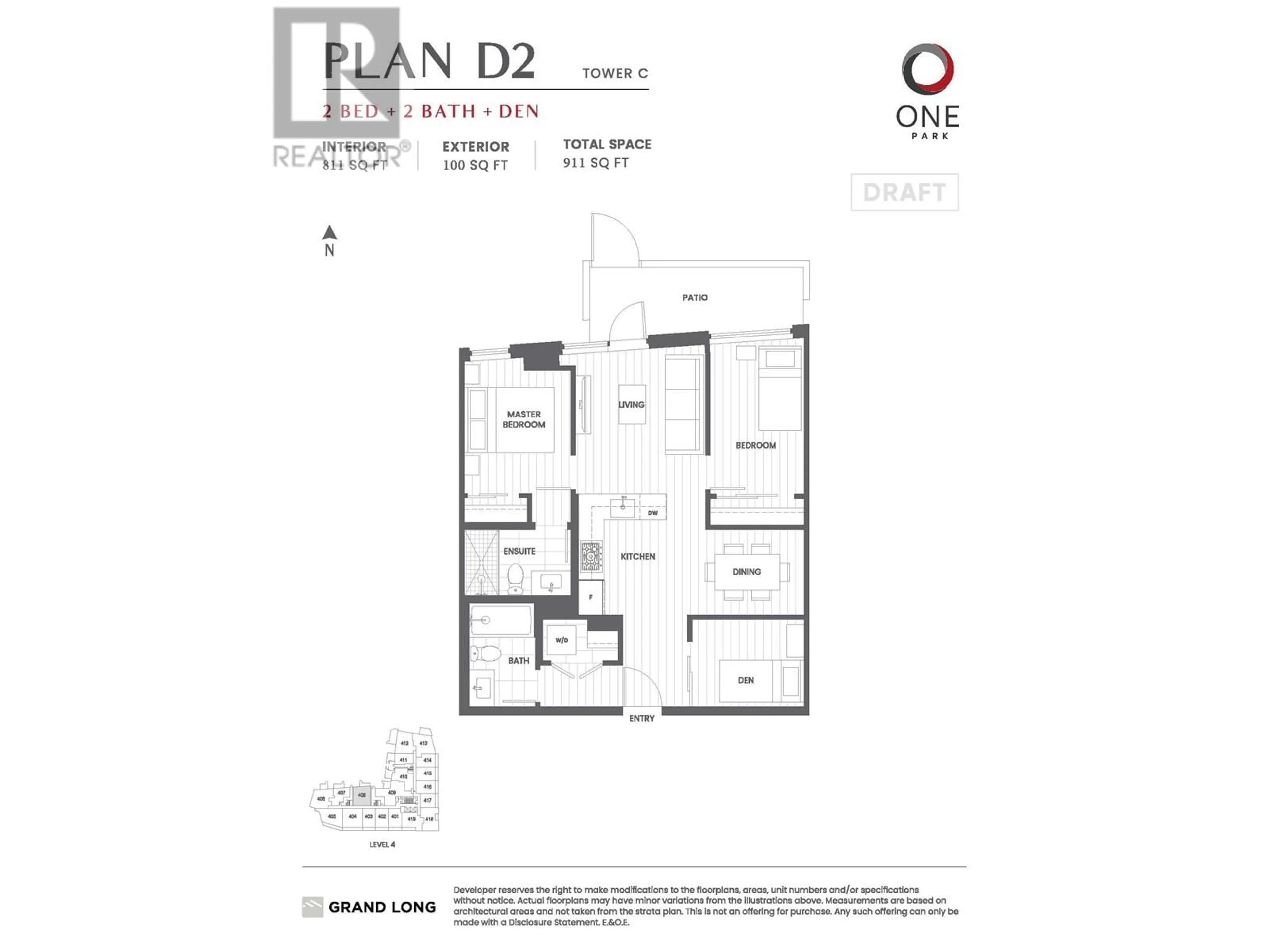 Floor plan for 408 6655 BUSWELL STREET, Richmond British Columbia V6Y0M4