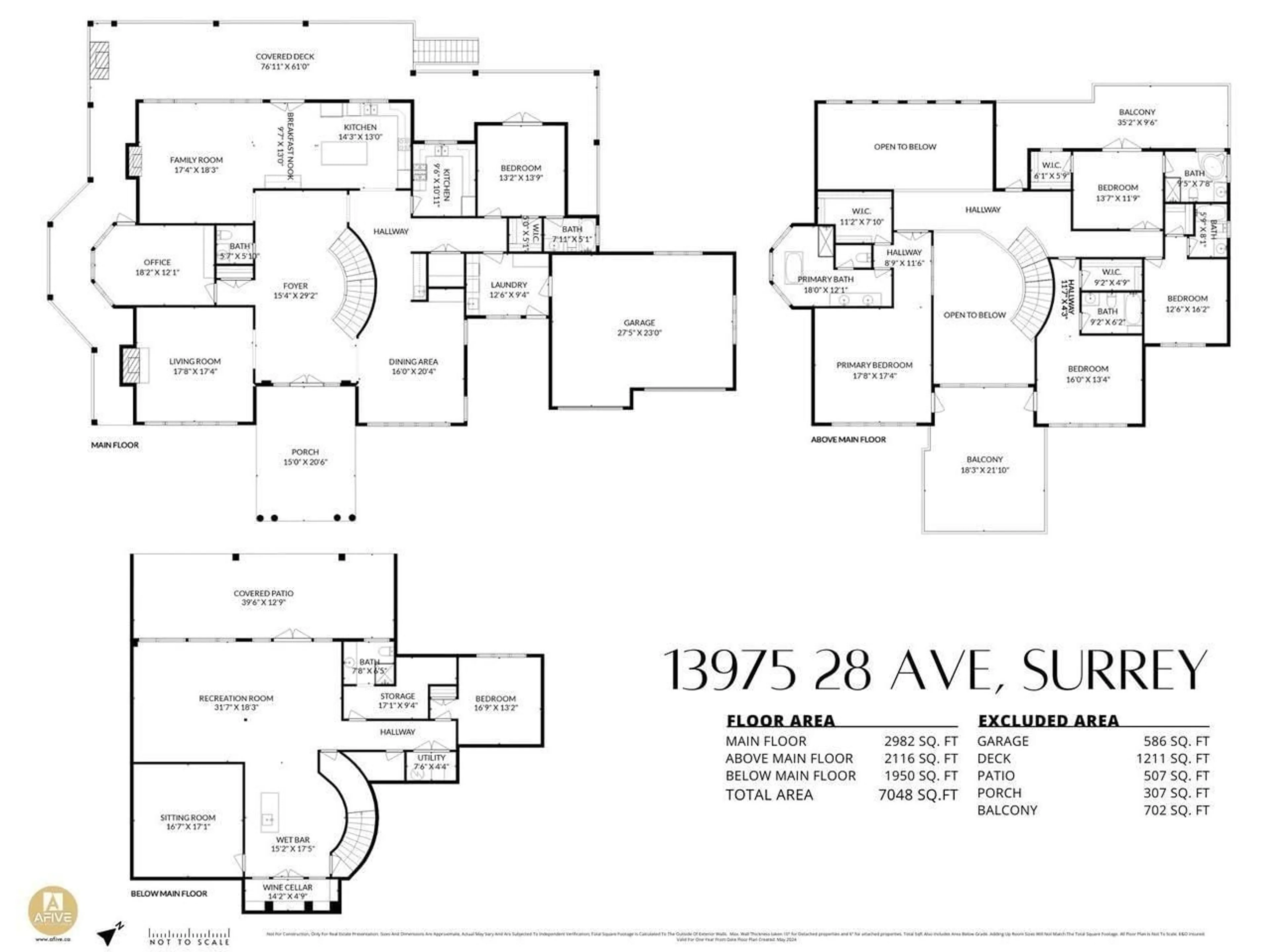 Floor plan for 13975 28, Surrey British Columbia V4P1T5
