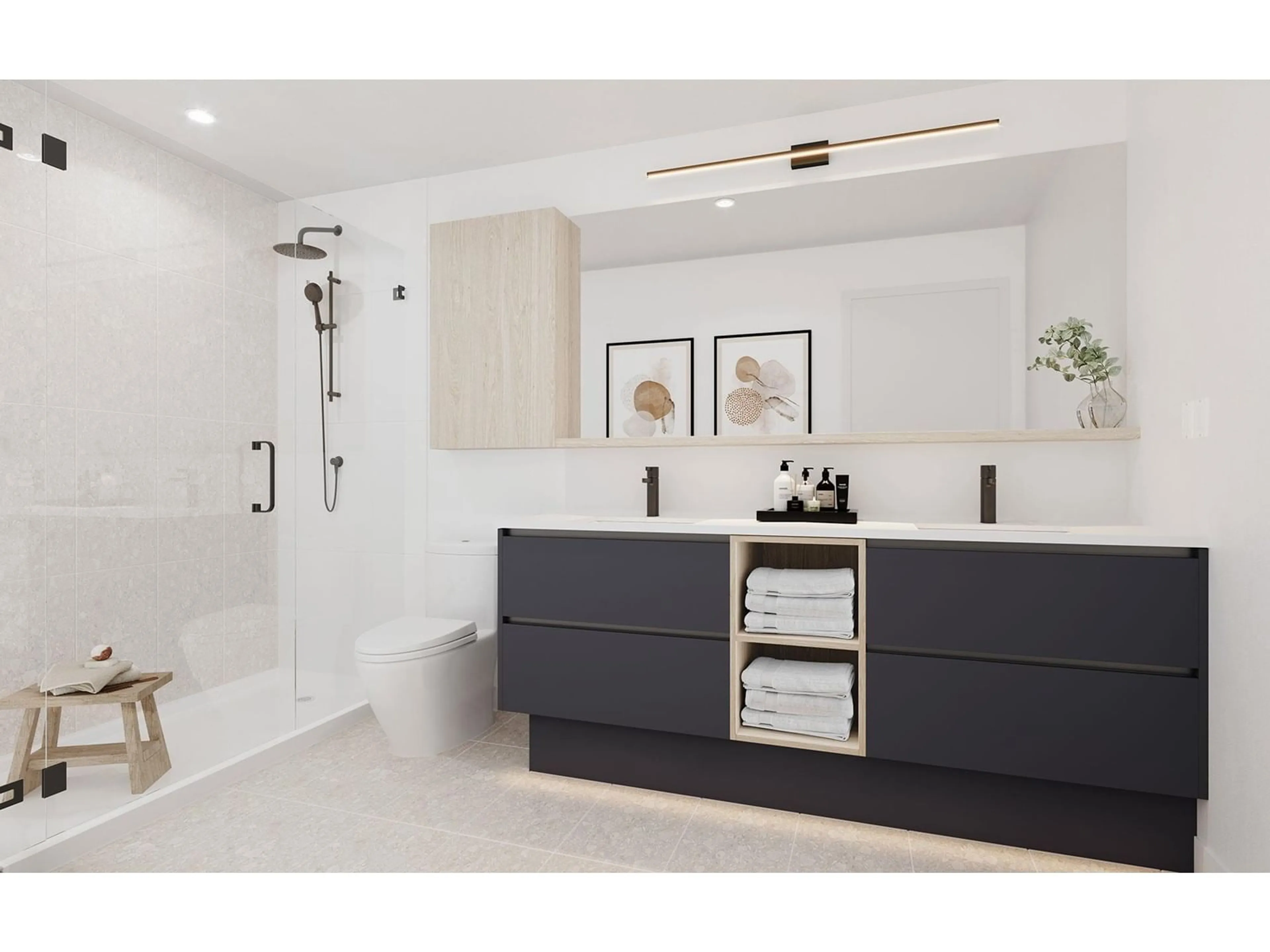 Contemporary bathroom, ceramic floors for 401 6575 195A STREET, Surrey British Columbia V4N5W7