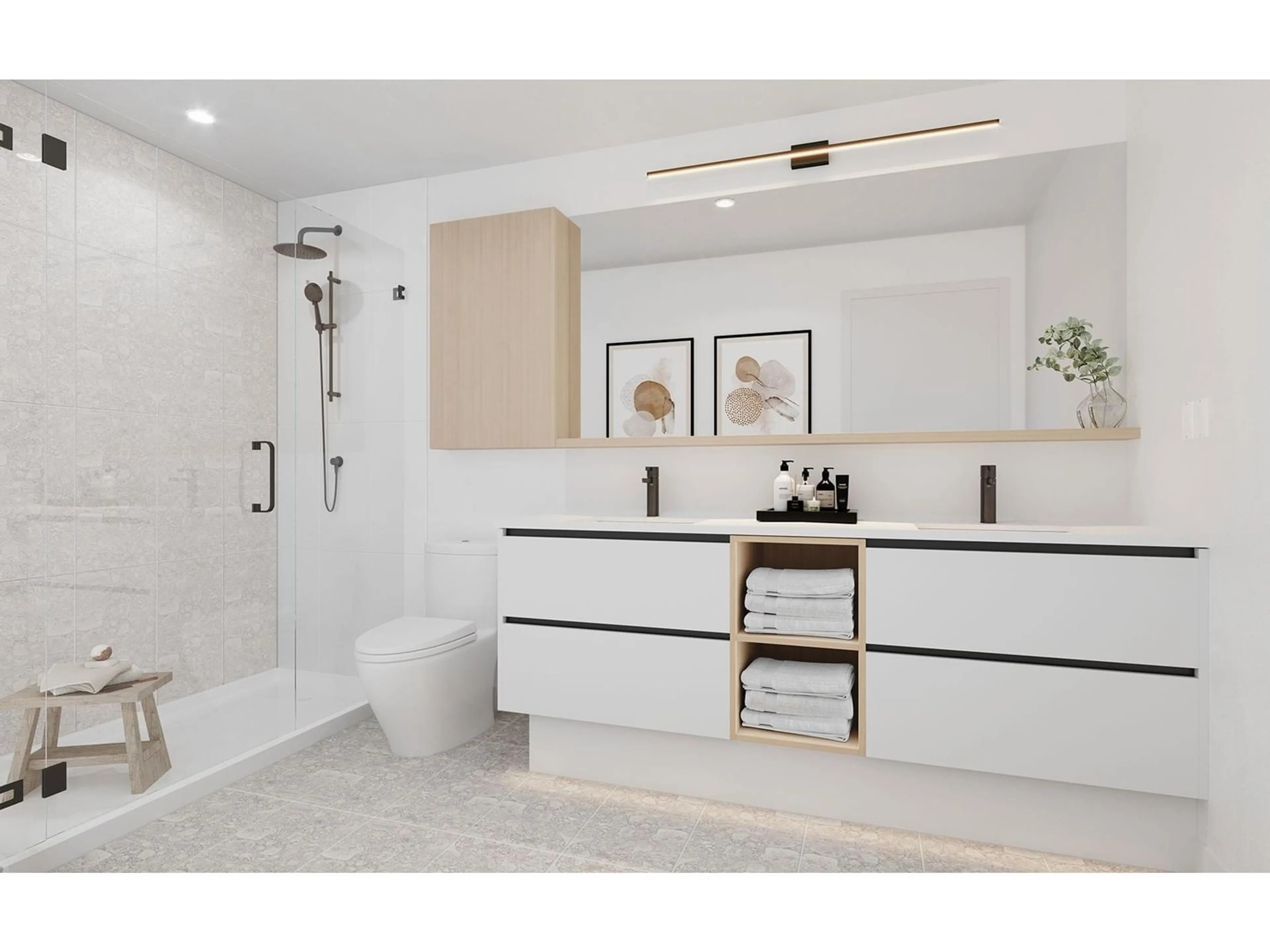 Contemporary bathroom, ceramic floors for 401 6575 195A STREET, Surrey British Columbia V4N5W7