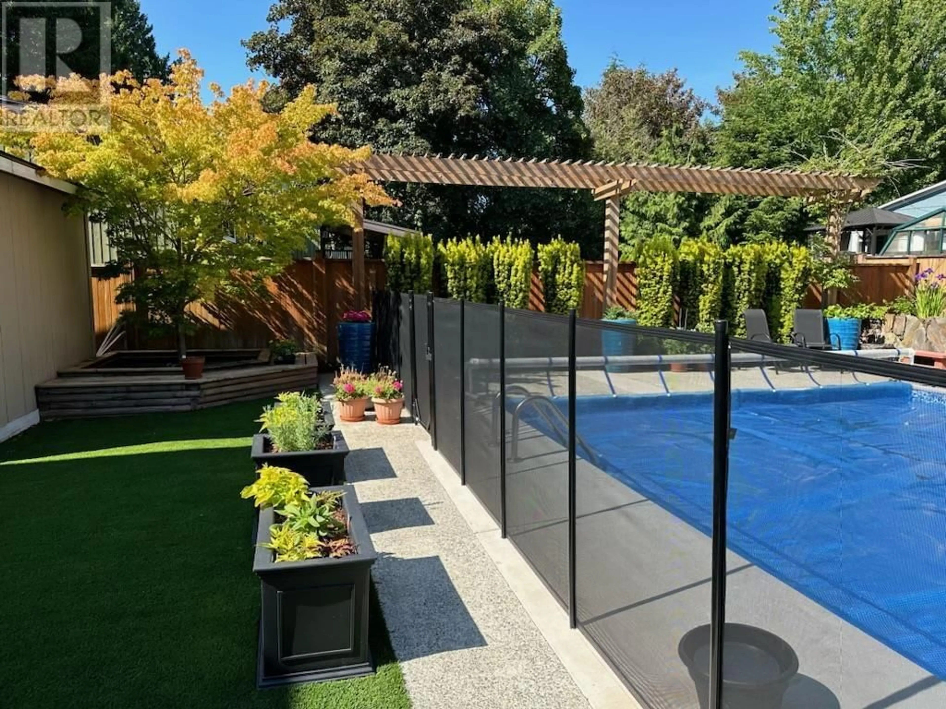 Patio, the fenced backyard for 11628 RIVER WYND STREET, Maple Ridge British Columbia V2X4Z2