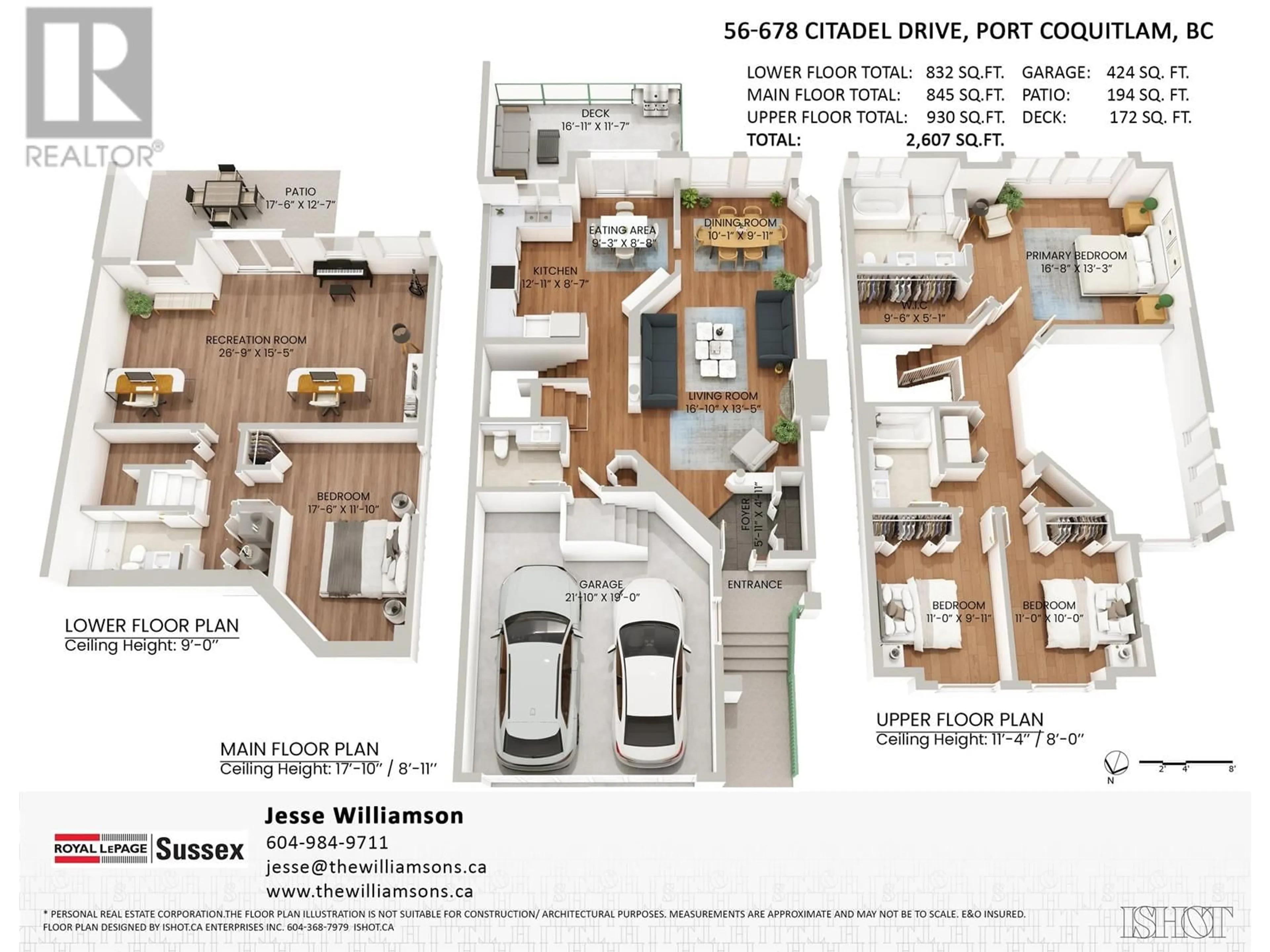 Floor plan for 56 678 CITADEL DRIVE, Port Coquitlam British Columbia V3C6M7