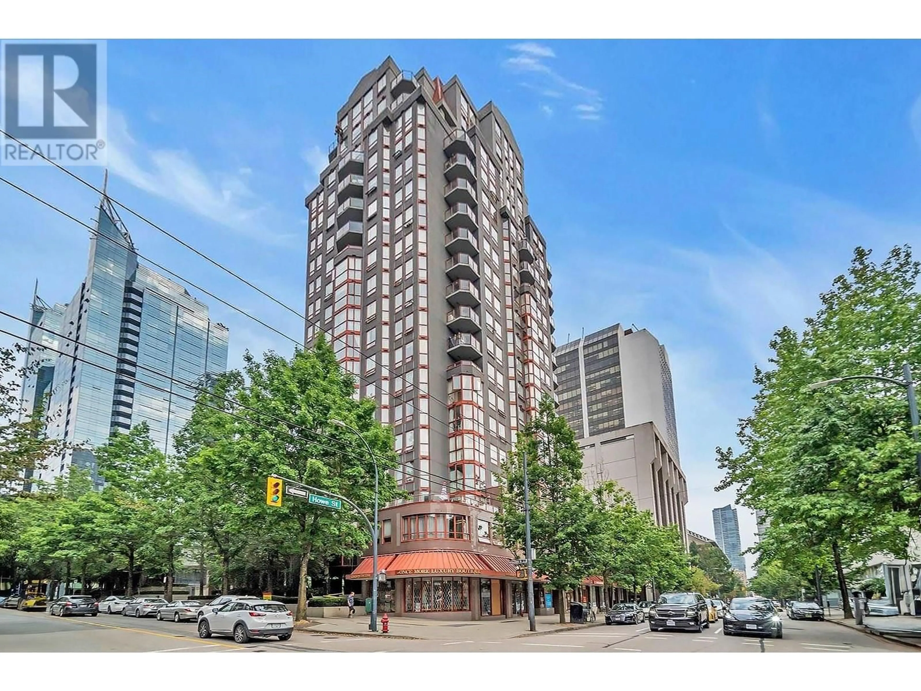 A pic from exterior of the house or condo, the street view for 1007 811 HELMCKEN STREET, Vancouver British Columbia V6Z1B1