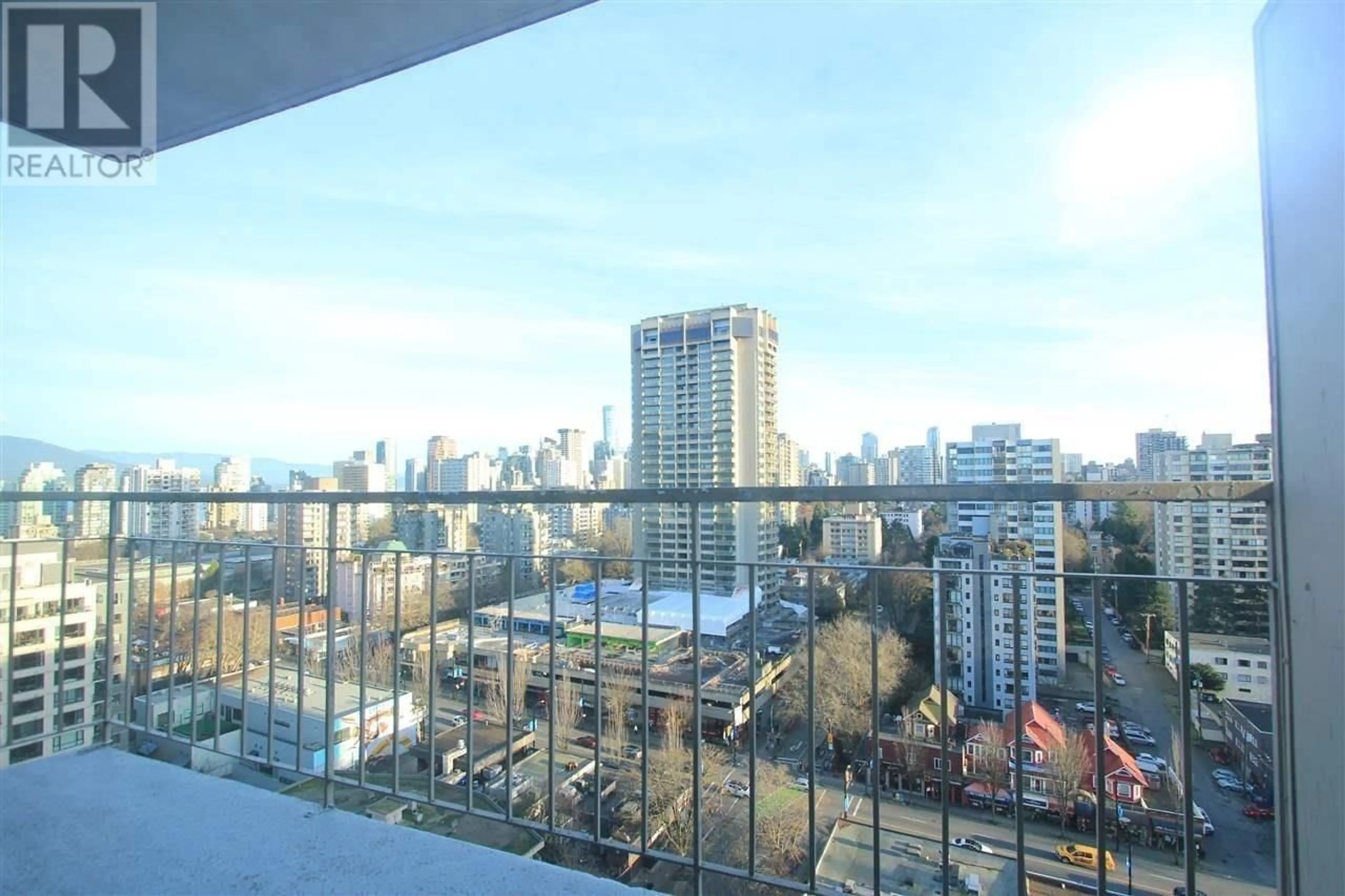 Balcony in the apartment, the view of city buildings for 1908 1850 COMOX STREET, Vancouver British Columbia V6G1R3