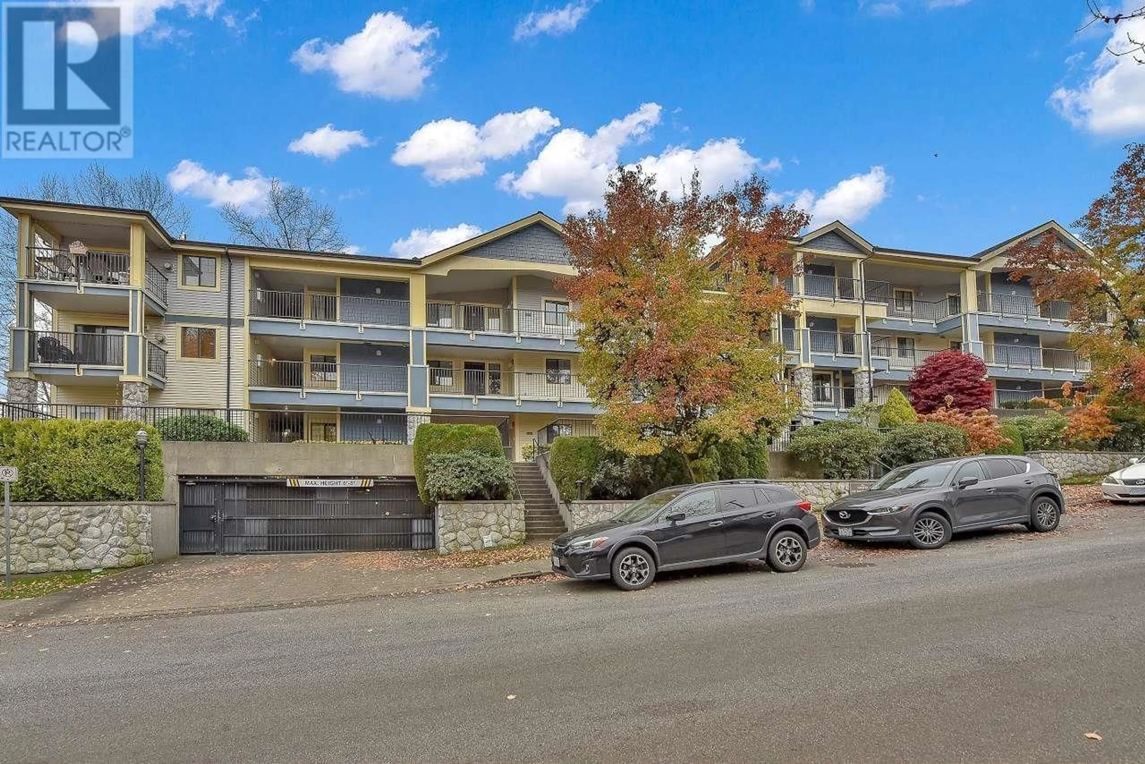 A pic from exterior of the house or condo, the front or back of building for 105 102 BEGIN STREET, Coquitlam British Columbia V3K4V2